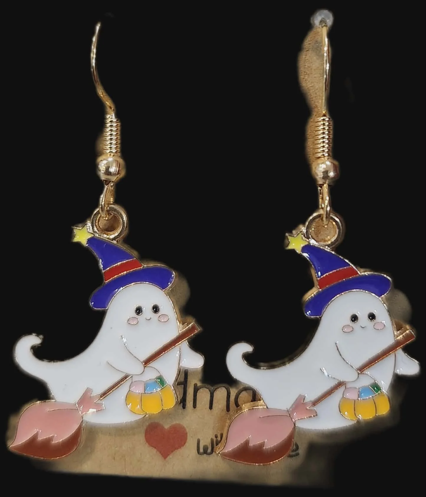Ghost Earrings, by Sarah C
