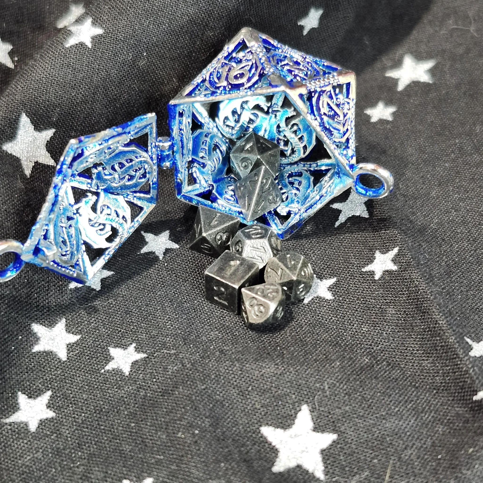 Mini Dice, Key Chain, Blue, Katie Frielund