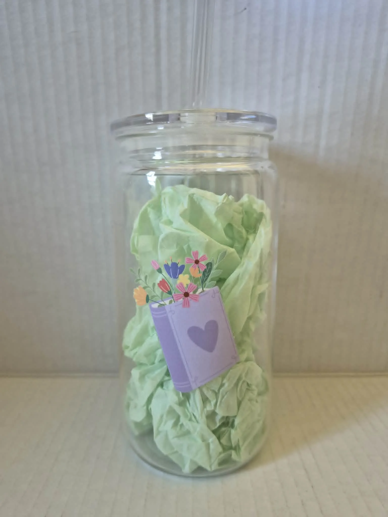Floral Bouquet Glass by Dragon Heart Crafts