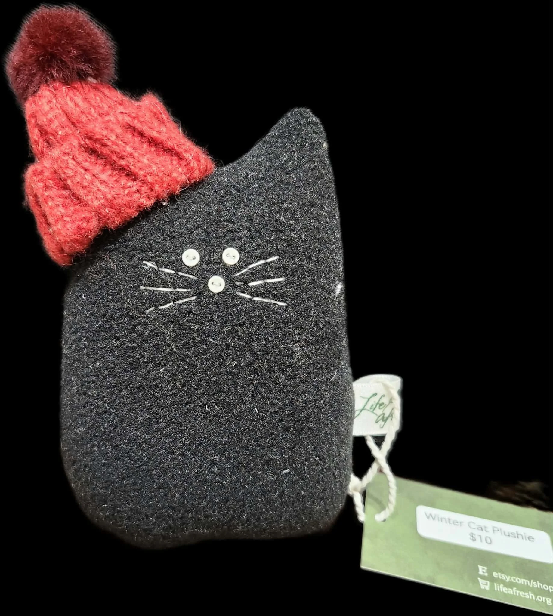 Winter Cat Plushie by Life Afresh