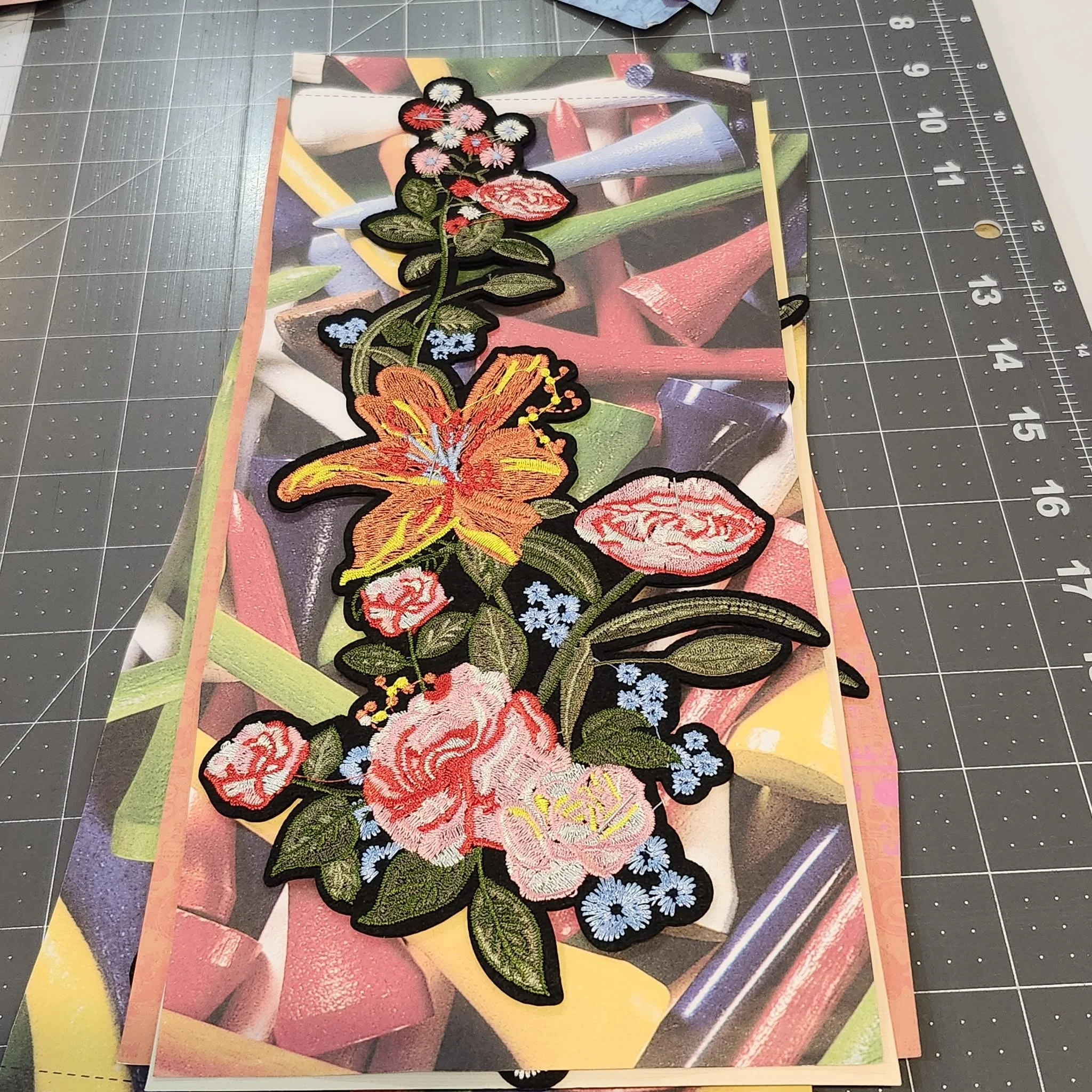 Iron On Floral Patch