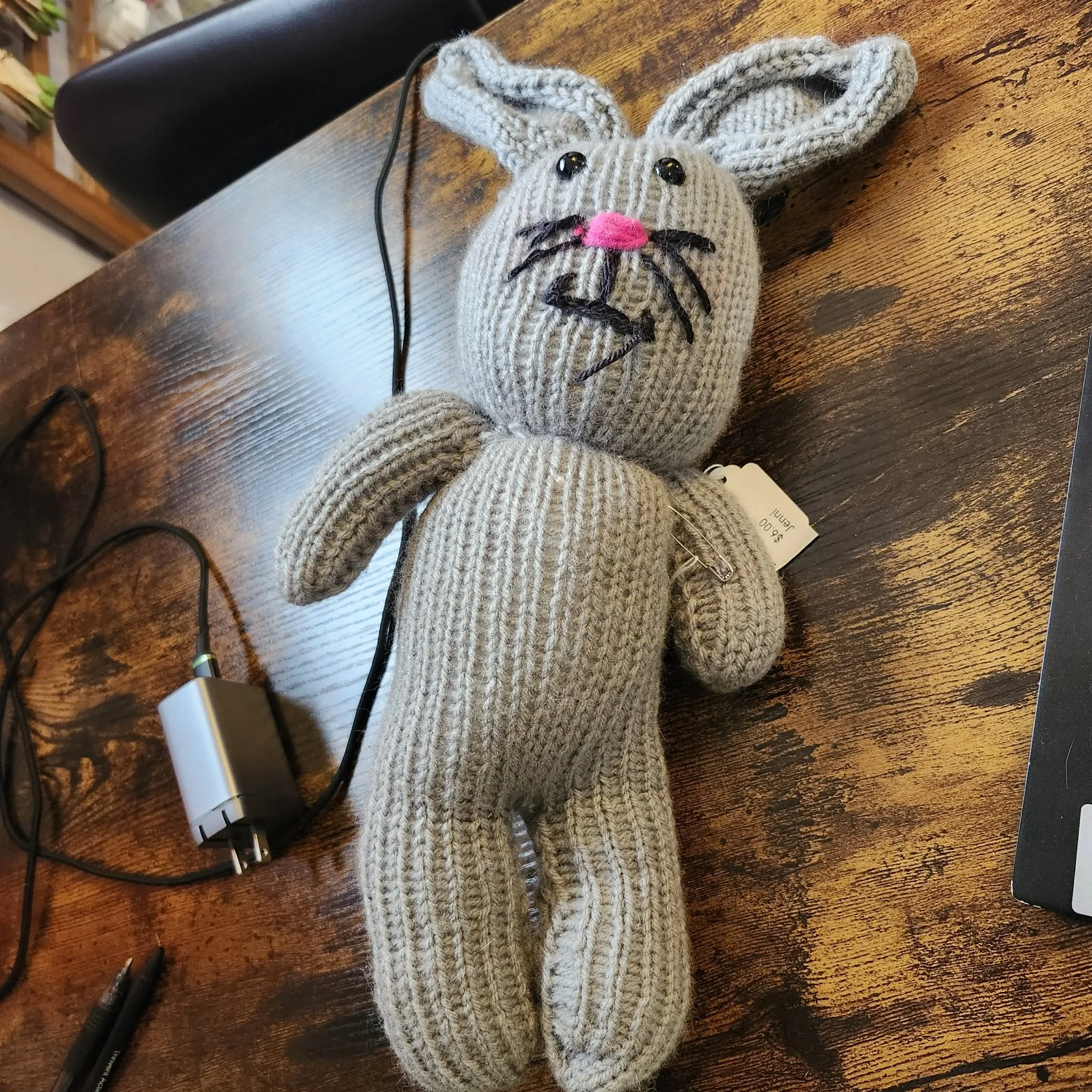 Knitted Bunny by Jenni