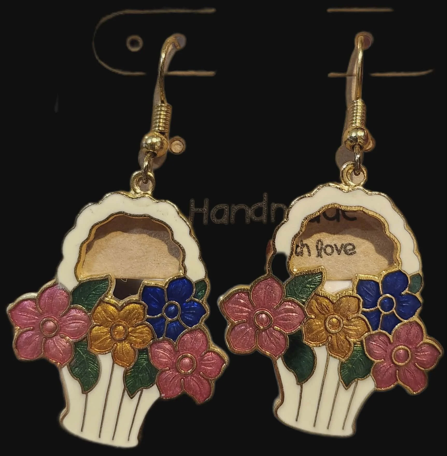 Flower Basket Earrings by Sarah