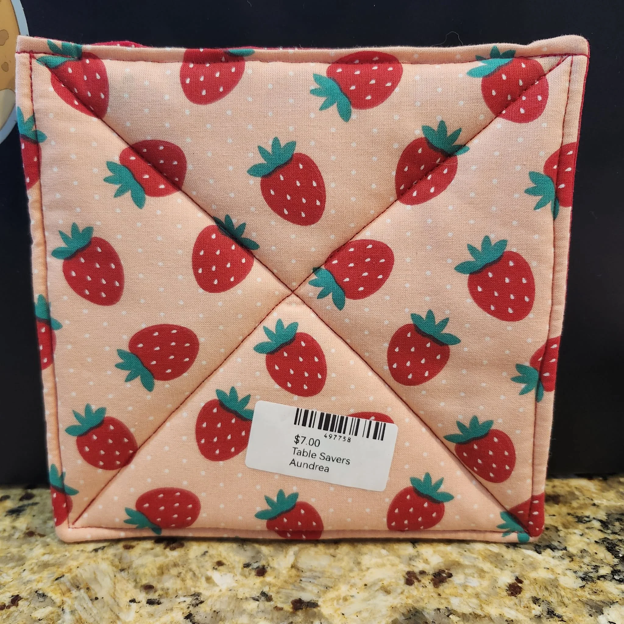Strawberry Table Saver / Hot Pad by Aundrea