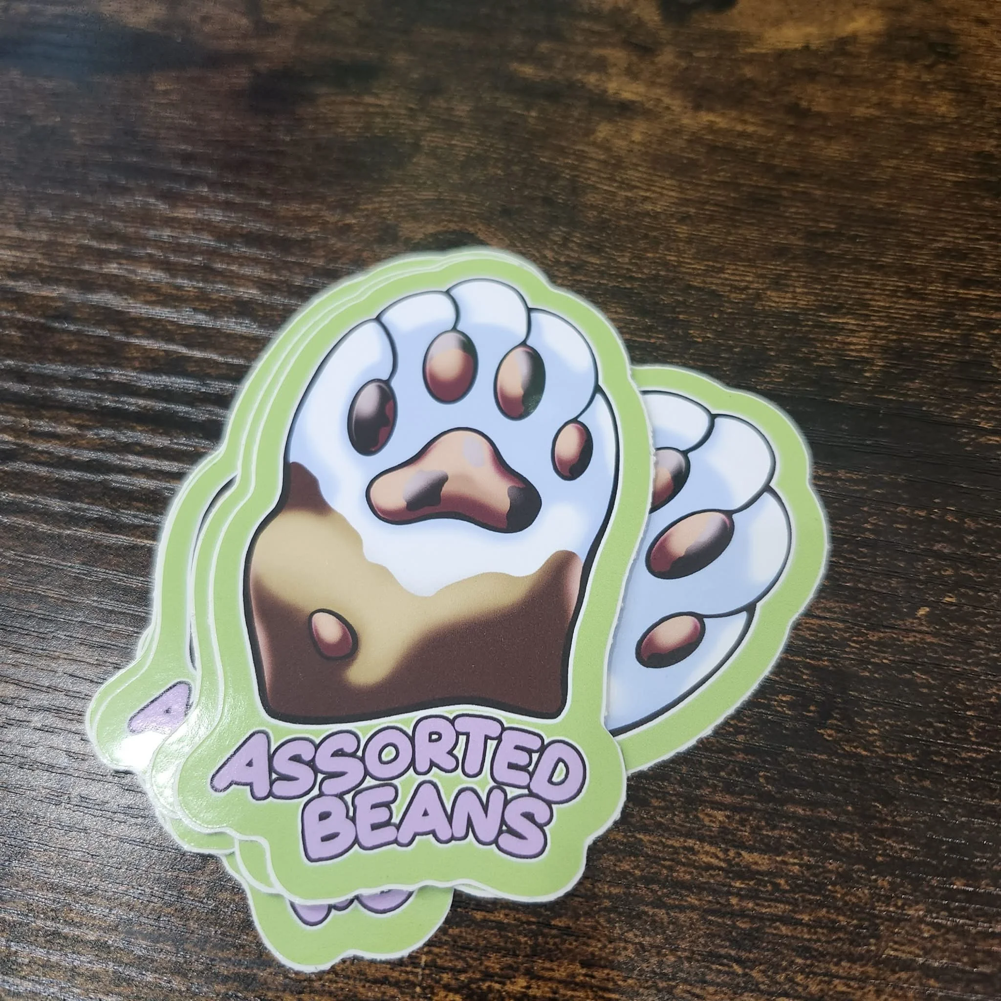 Assorted Beans, Sticker / Decal by Lionheart Art and Designs