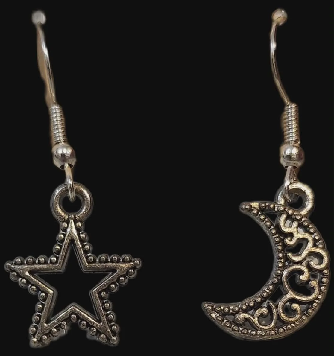 Star and Moon Earrings by Sarah