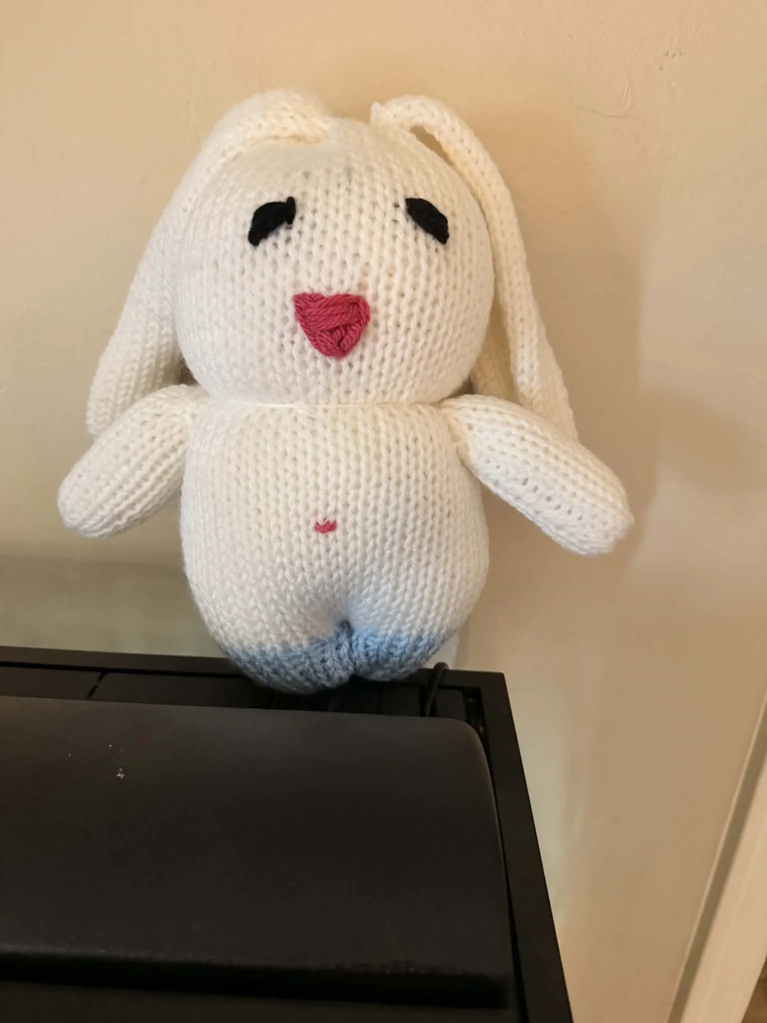 Knitted Bunny by Jenni