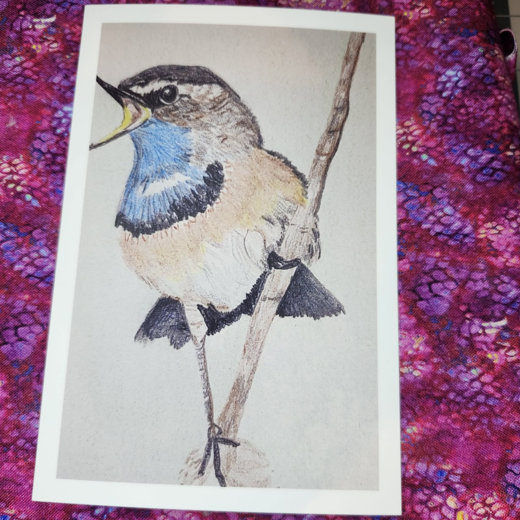 Blue Bird Print by Michelle LeBrun