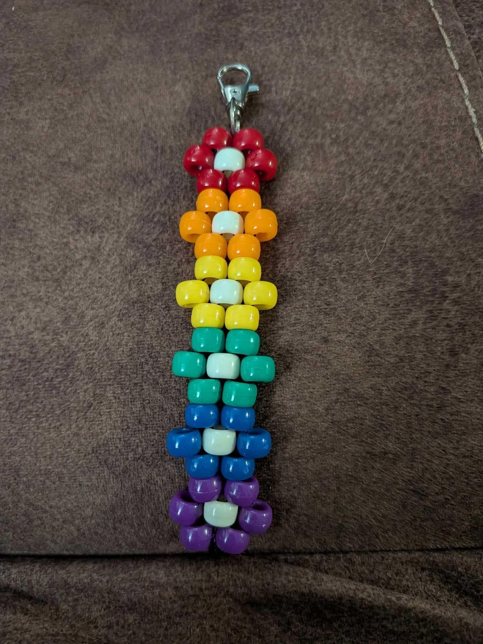 Rainbow Flower Key Chain by Alessandra