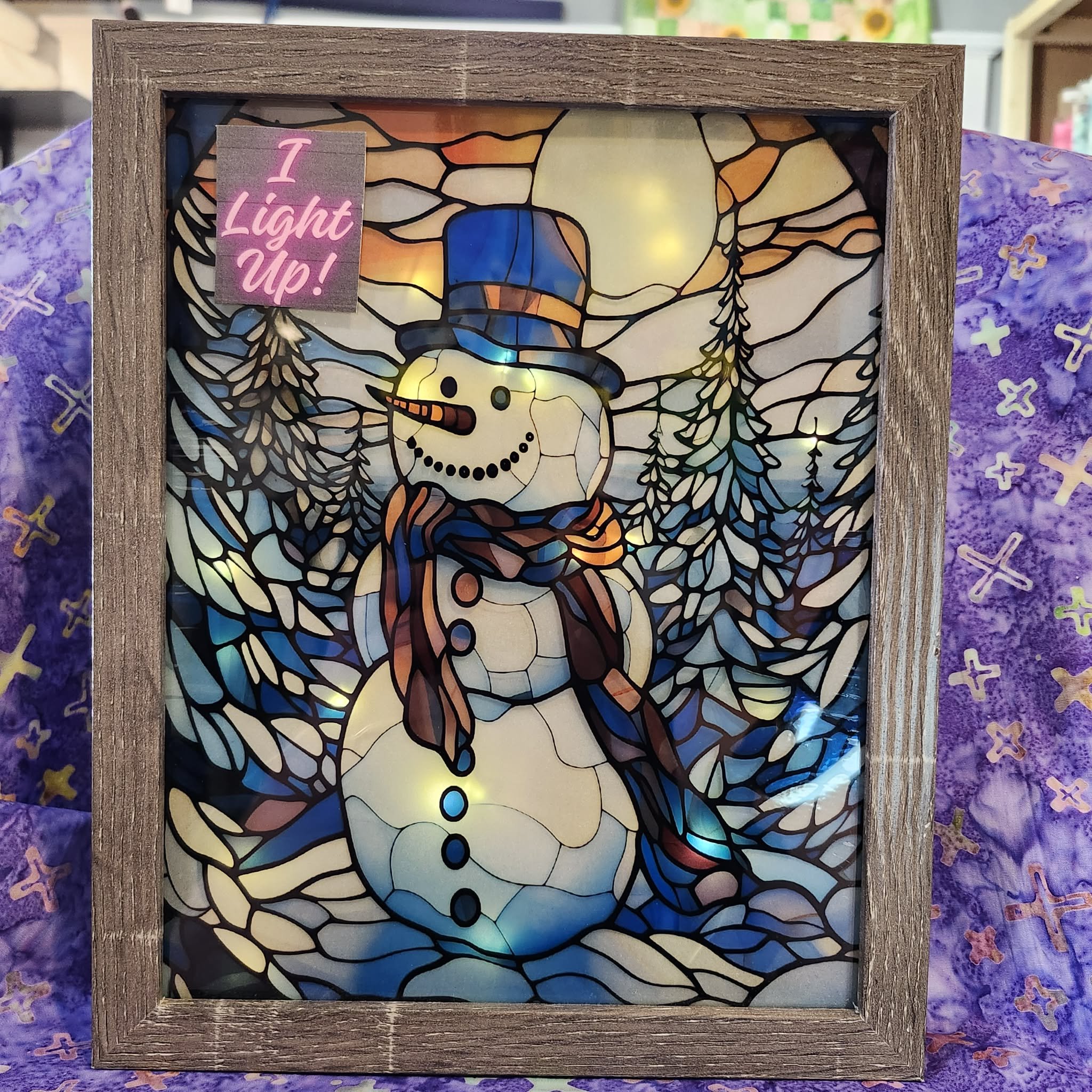 Snowman Shadow Box by D. Dawes Designs