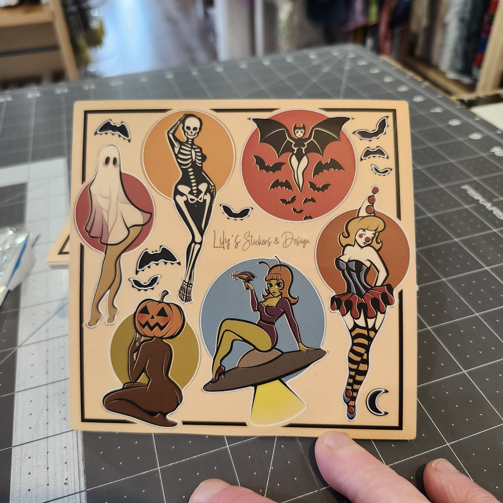 Halloween Themed Stickers by Tattooed Mannequin