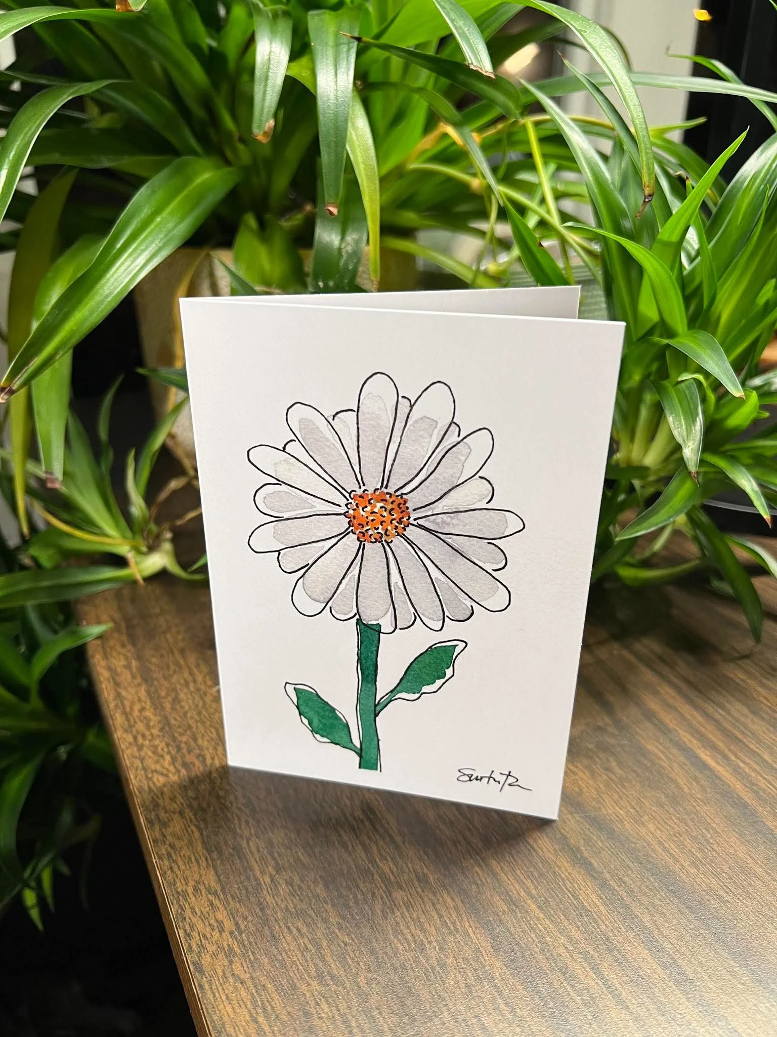 Daisy Card by SamSconsin Art
