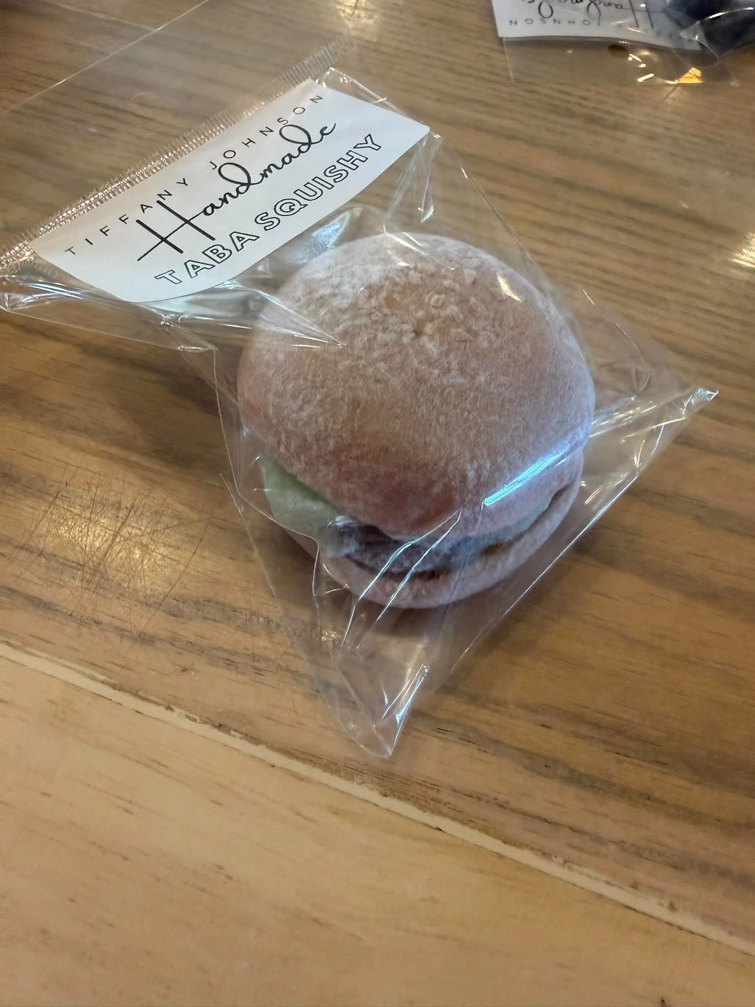 Hamburger , Taba Squishy by Tiffany Johnson Handmade