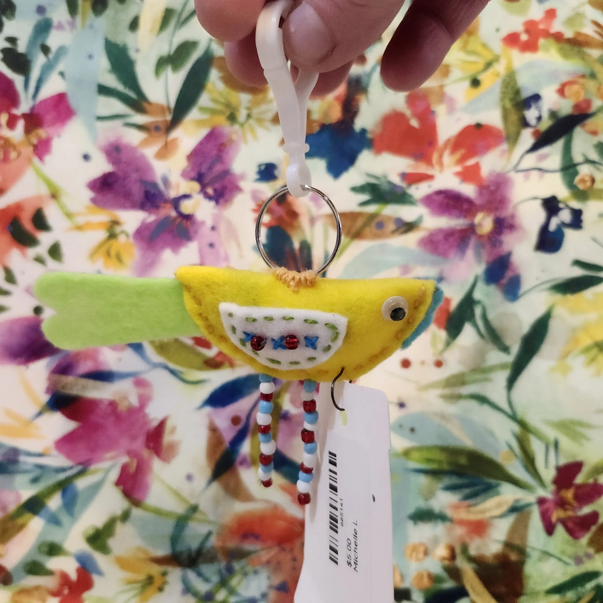 Yellow Bird Keycahin by Michelle LeBrun