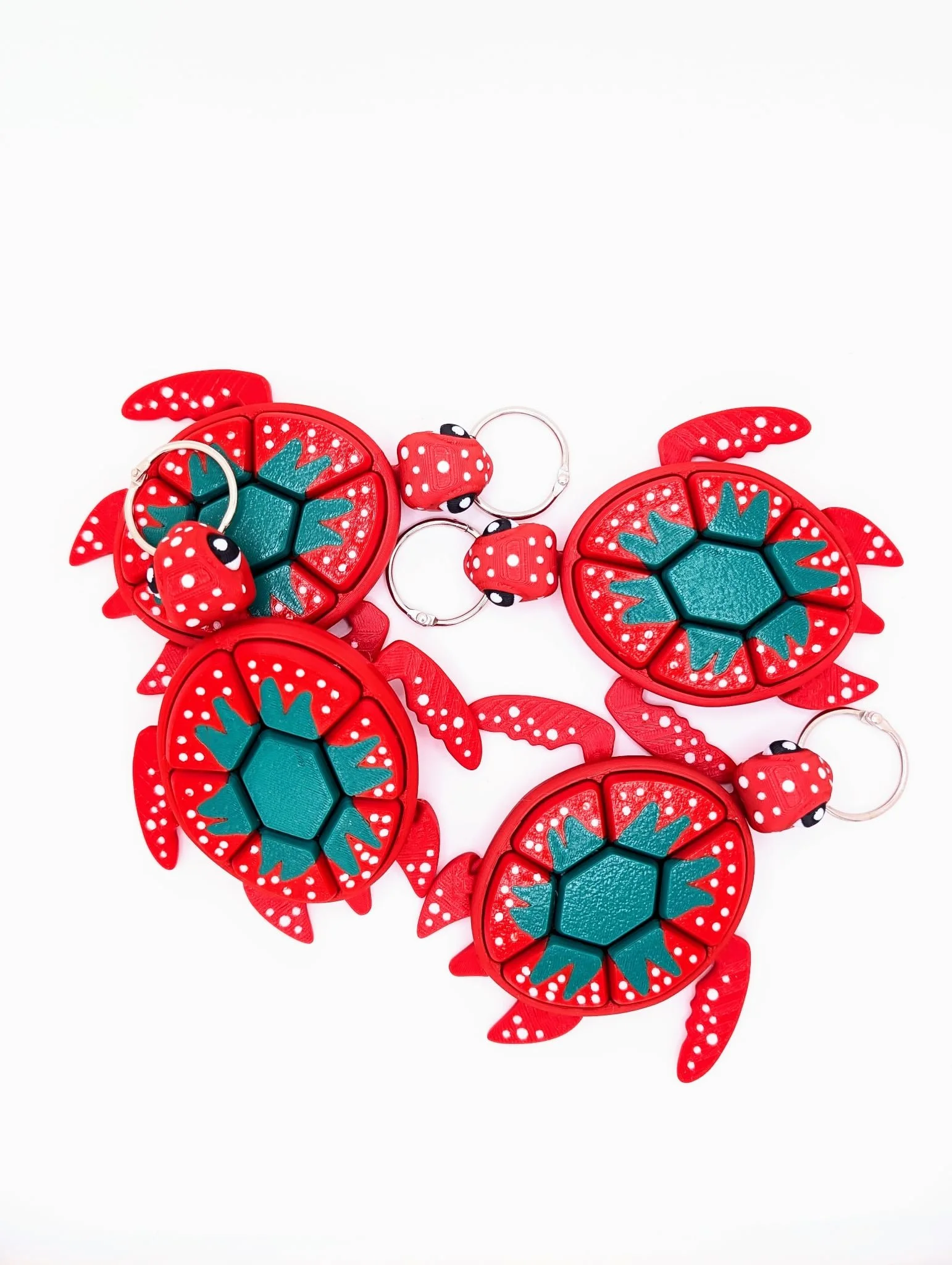 Strawberry Turtle Clicker by JT Printed Layers