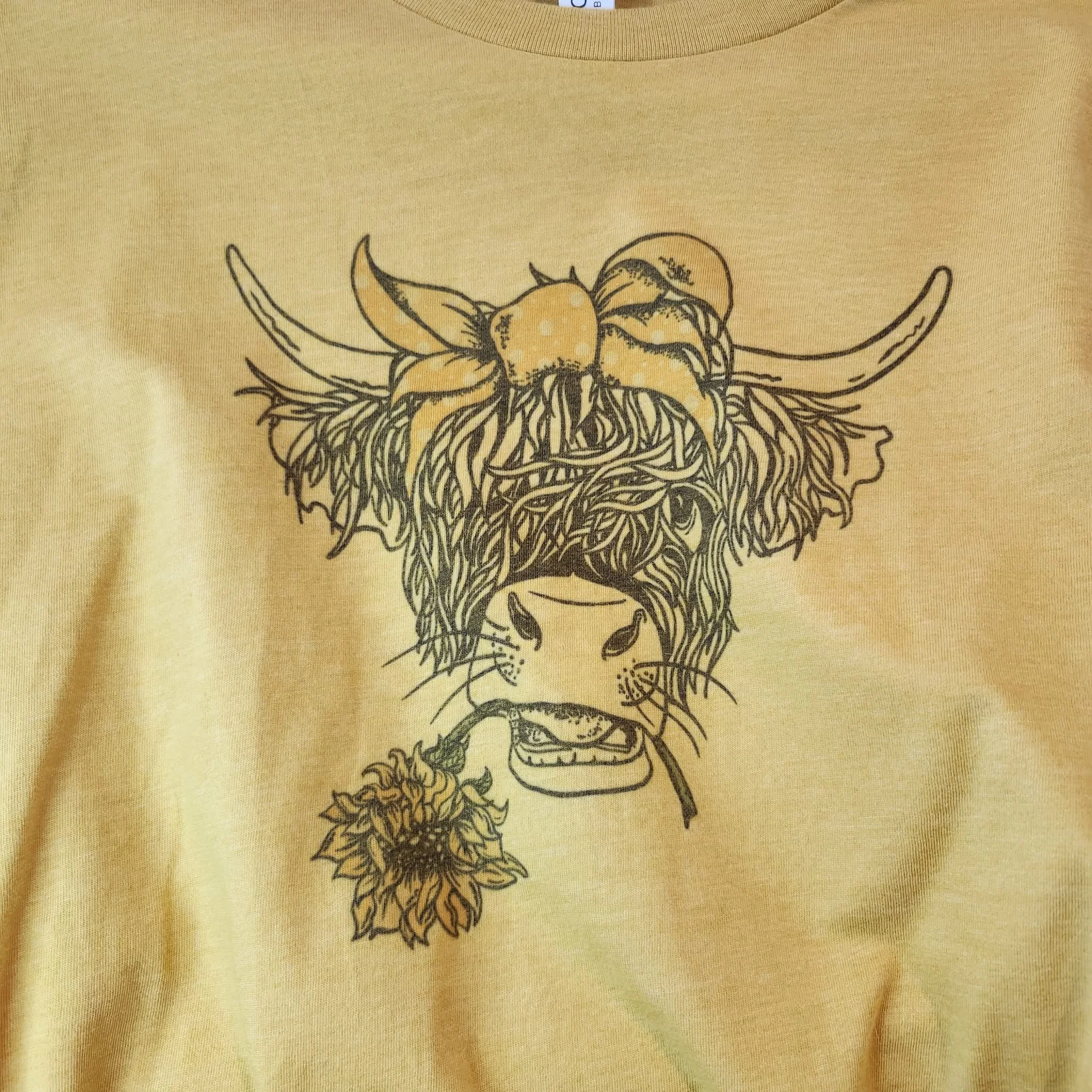Highland Cow T-Shirt by D. Dawes Designs