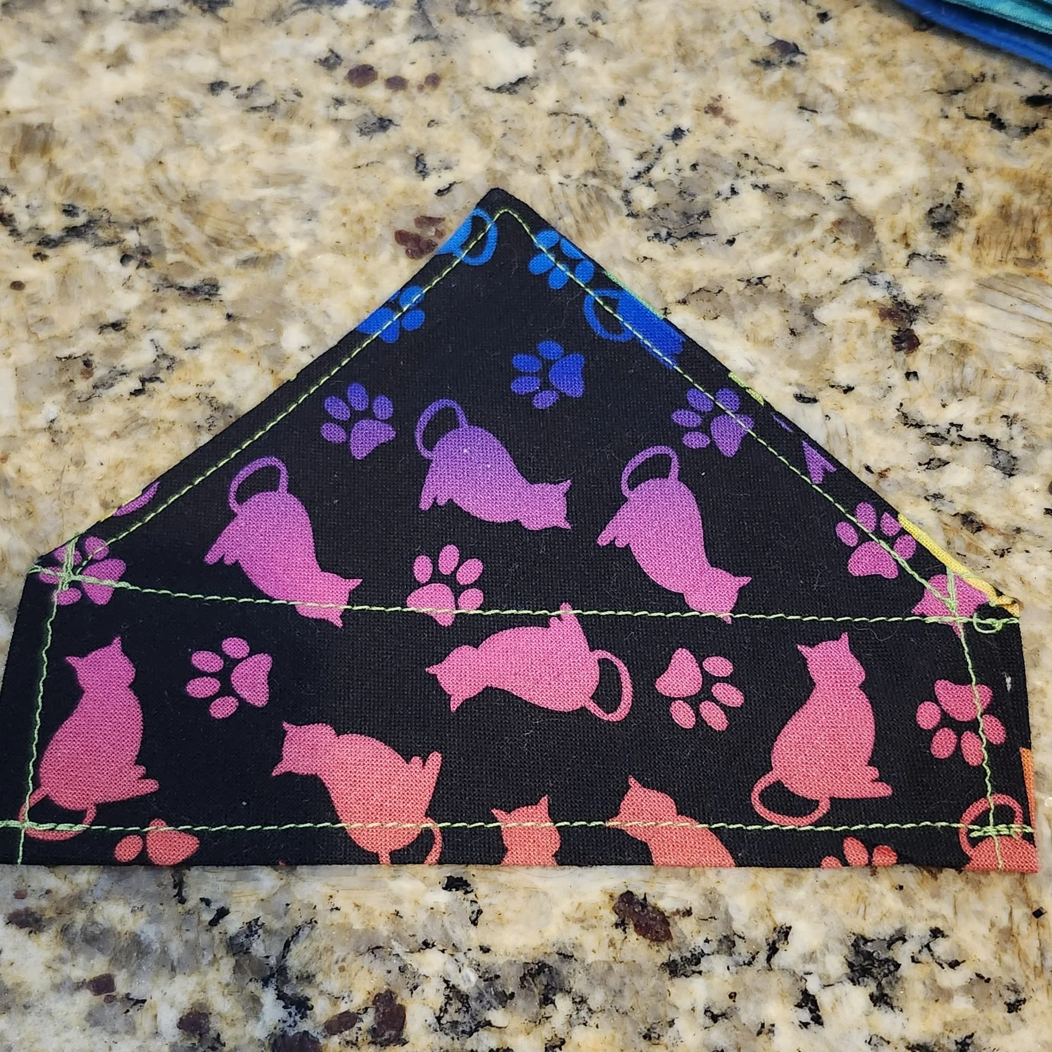 X-Small Cat Themed Bandana by Aundrea