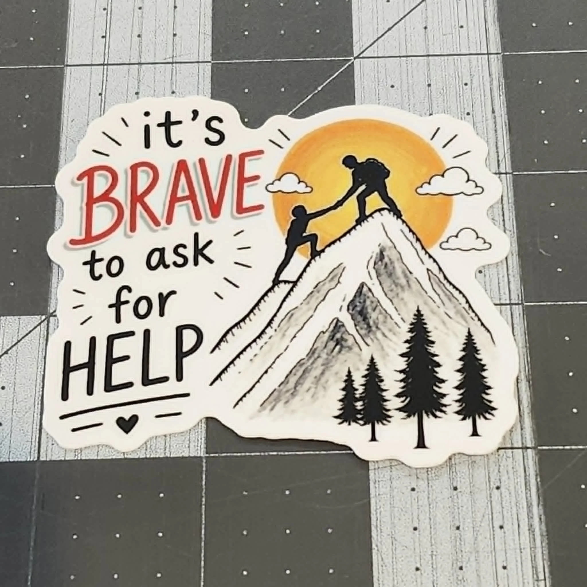 Bravery Sticker by Art by: ØMG