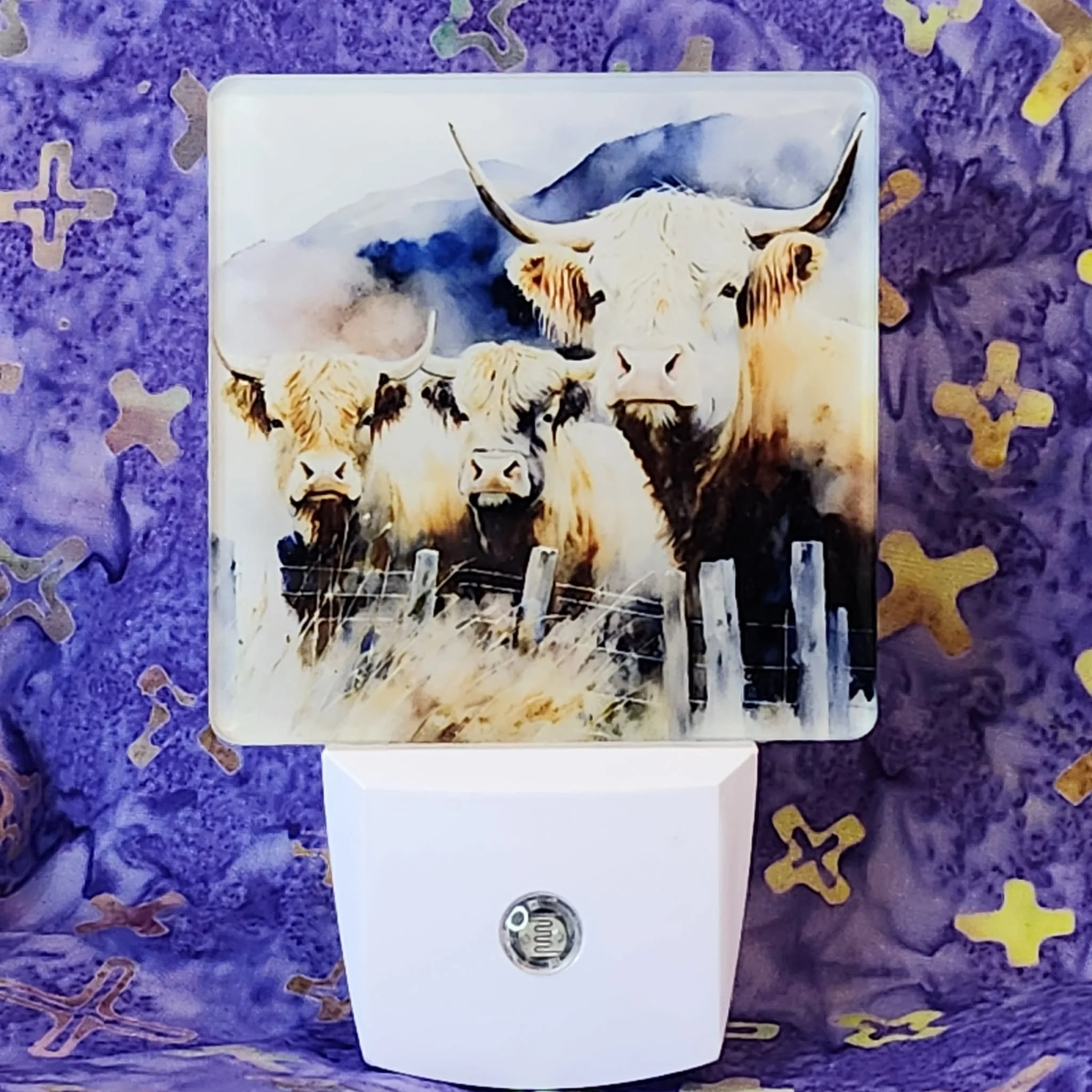 Highland Cow Nightlight by D. Dawes Designs