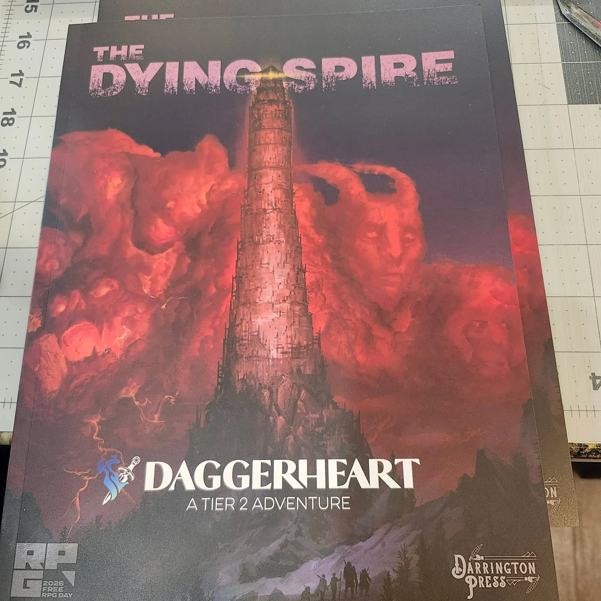 The Dying Spire, Free RPG Day 2026, Sold by Taeolin's Artifacts