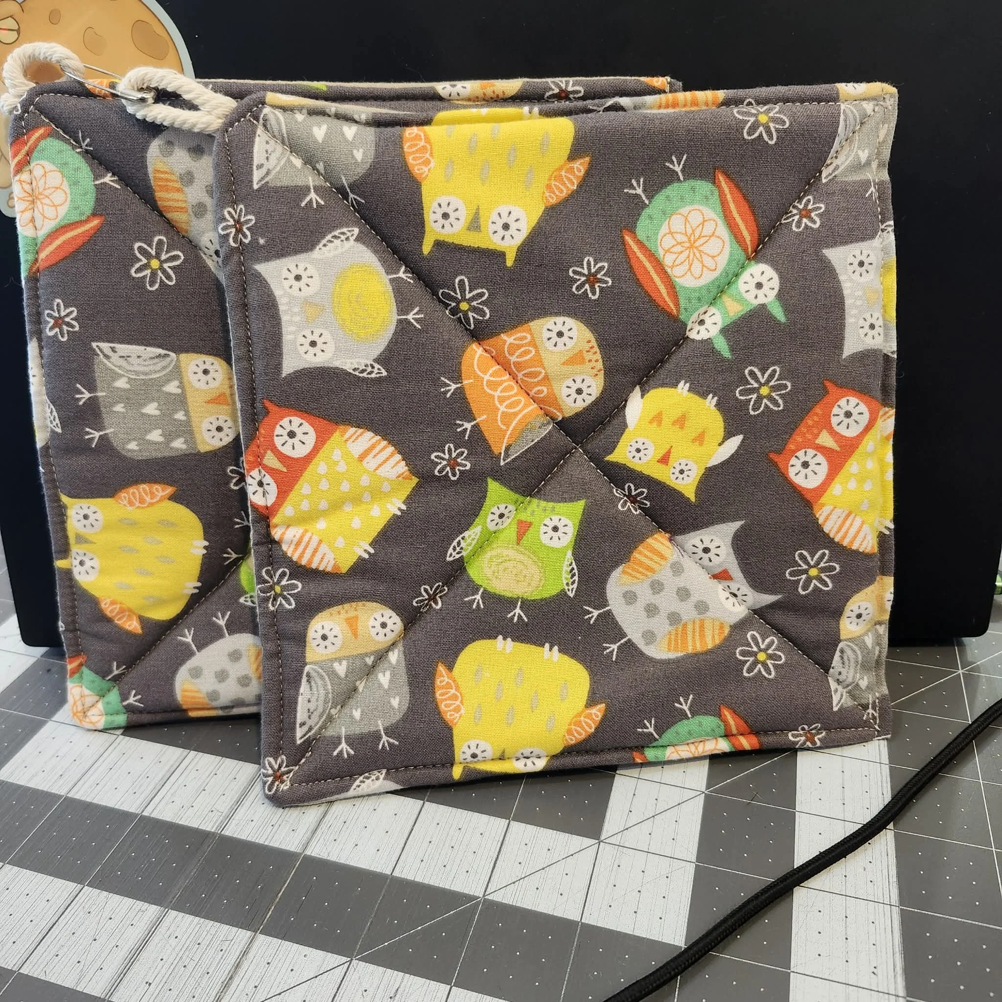 Owl Pot Holders by Aundrea