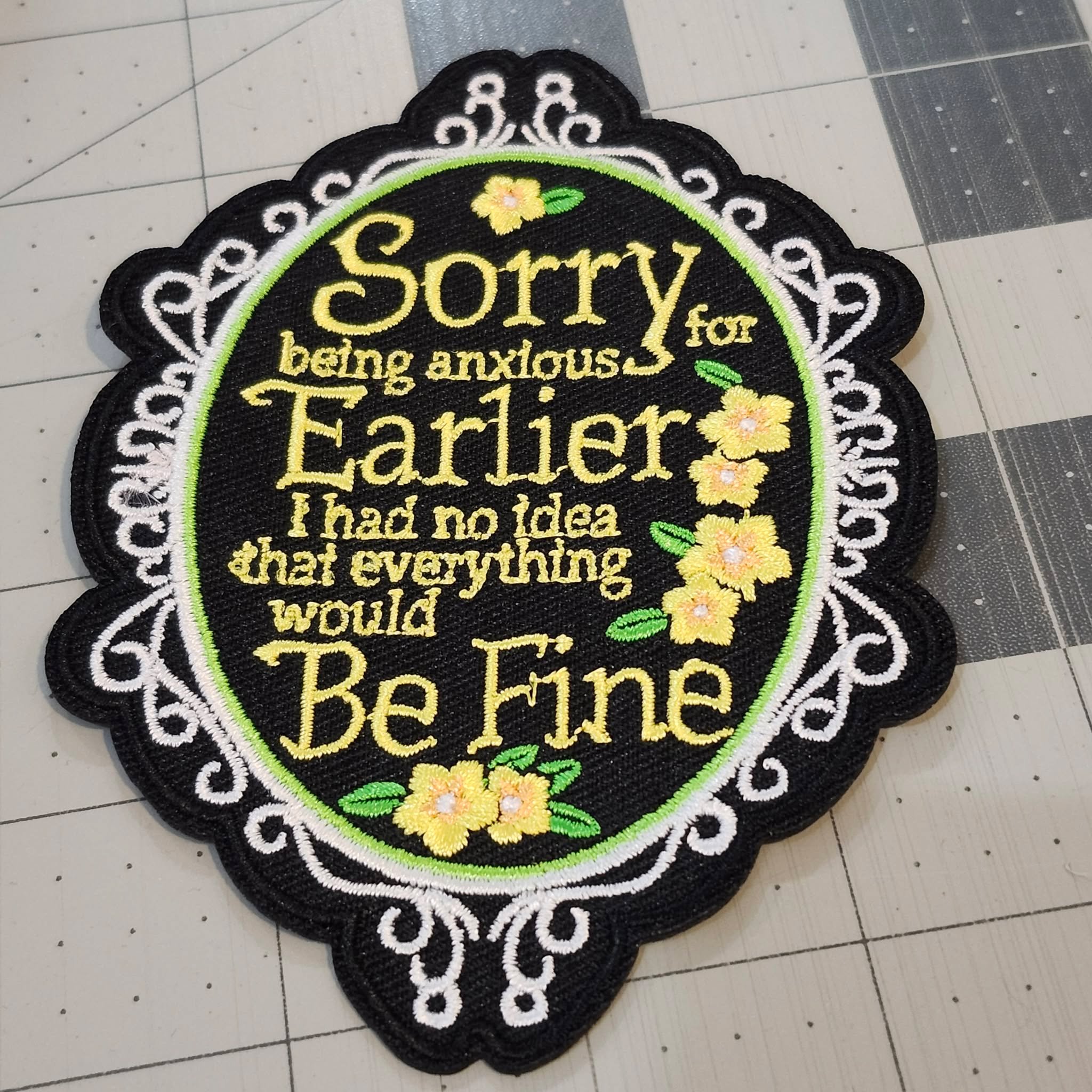 Iron On Anxiety Patch