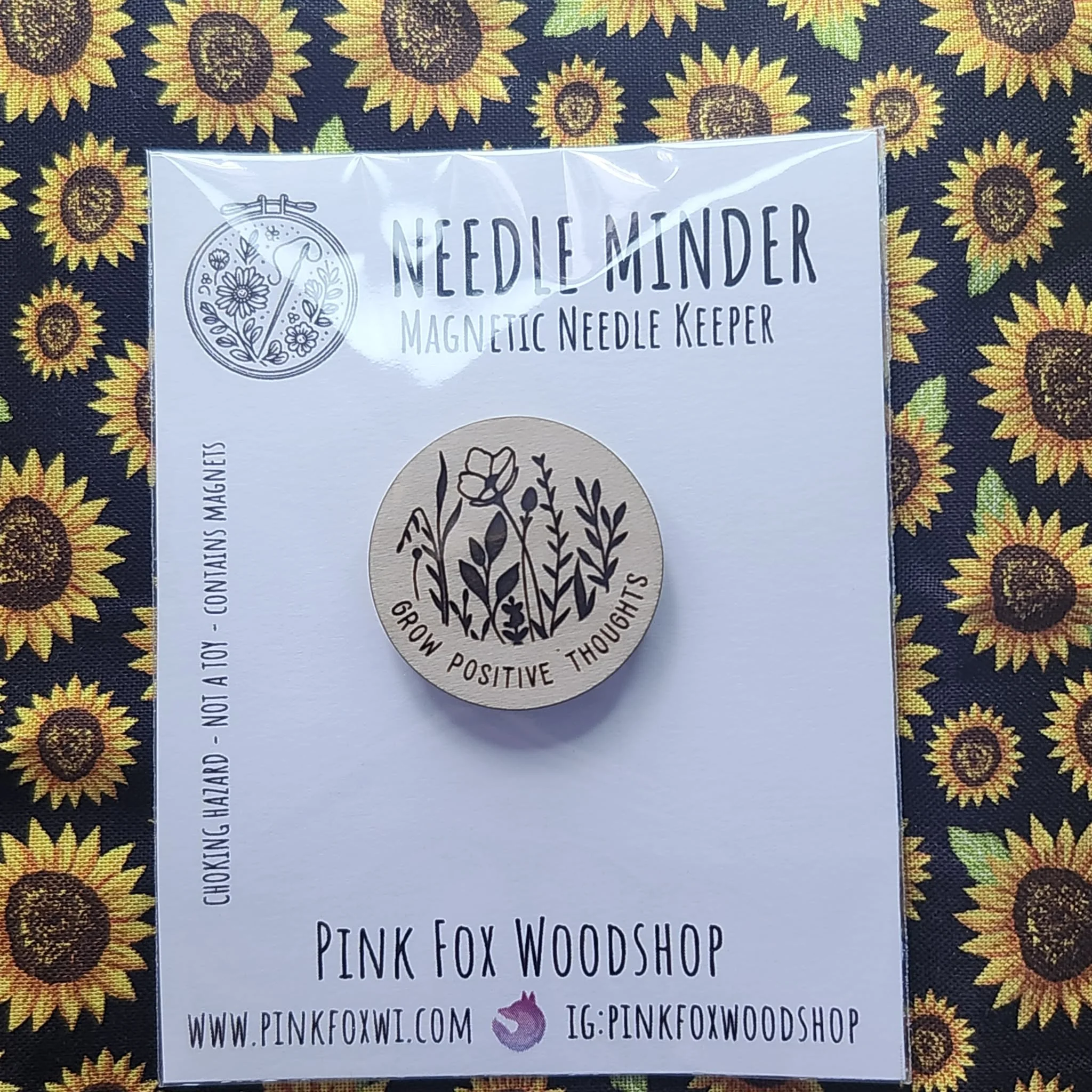 Needle Minder by Pink Fox Wood Shop