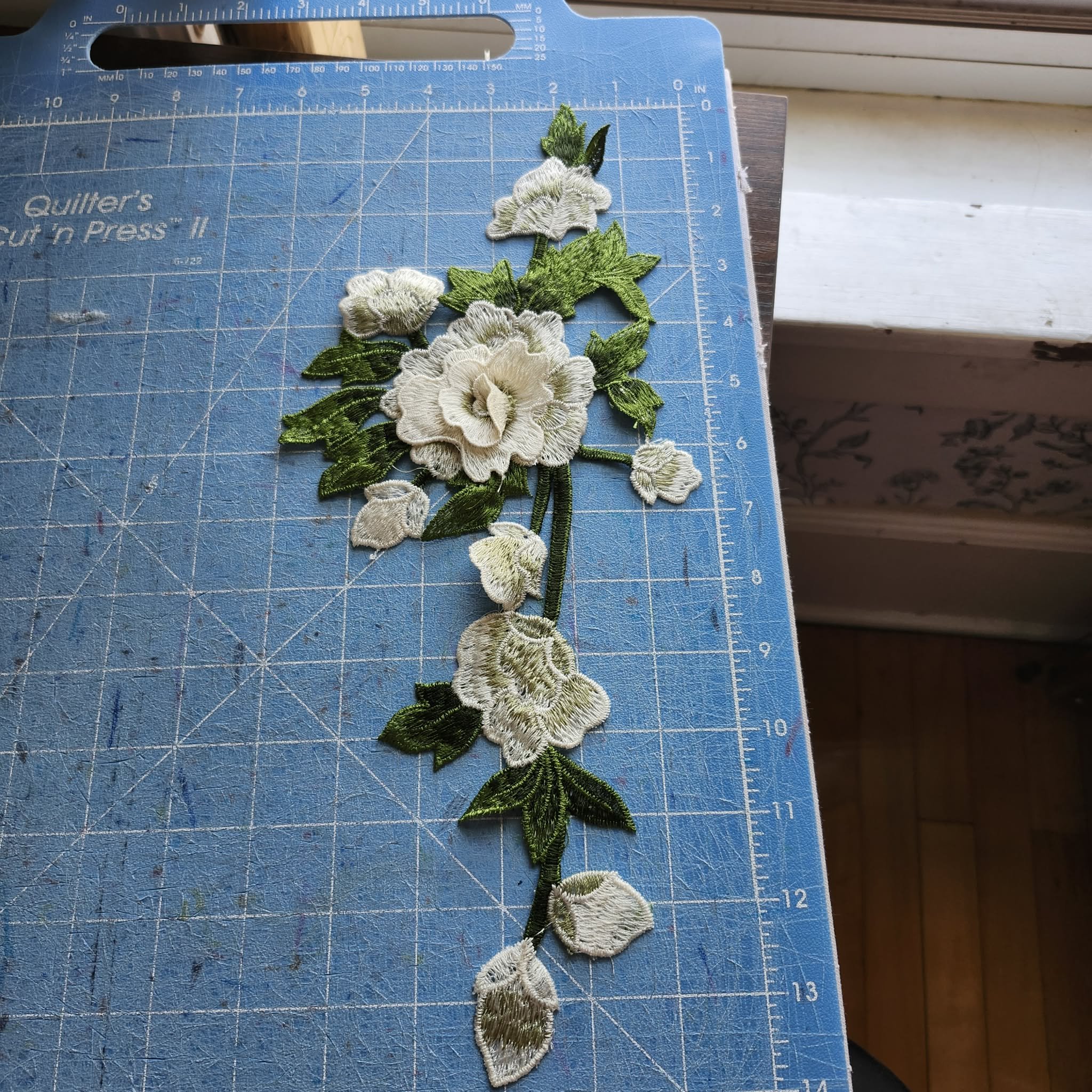 Embroidered Floral Patch