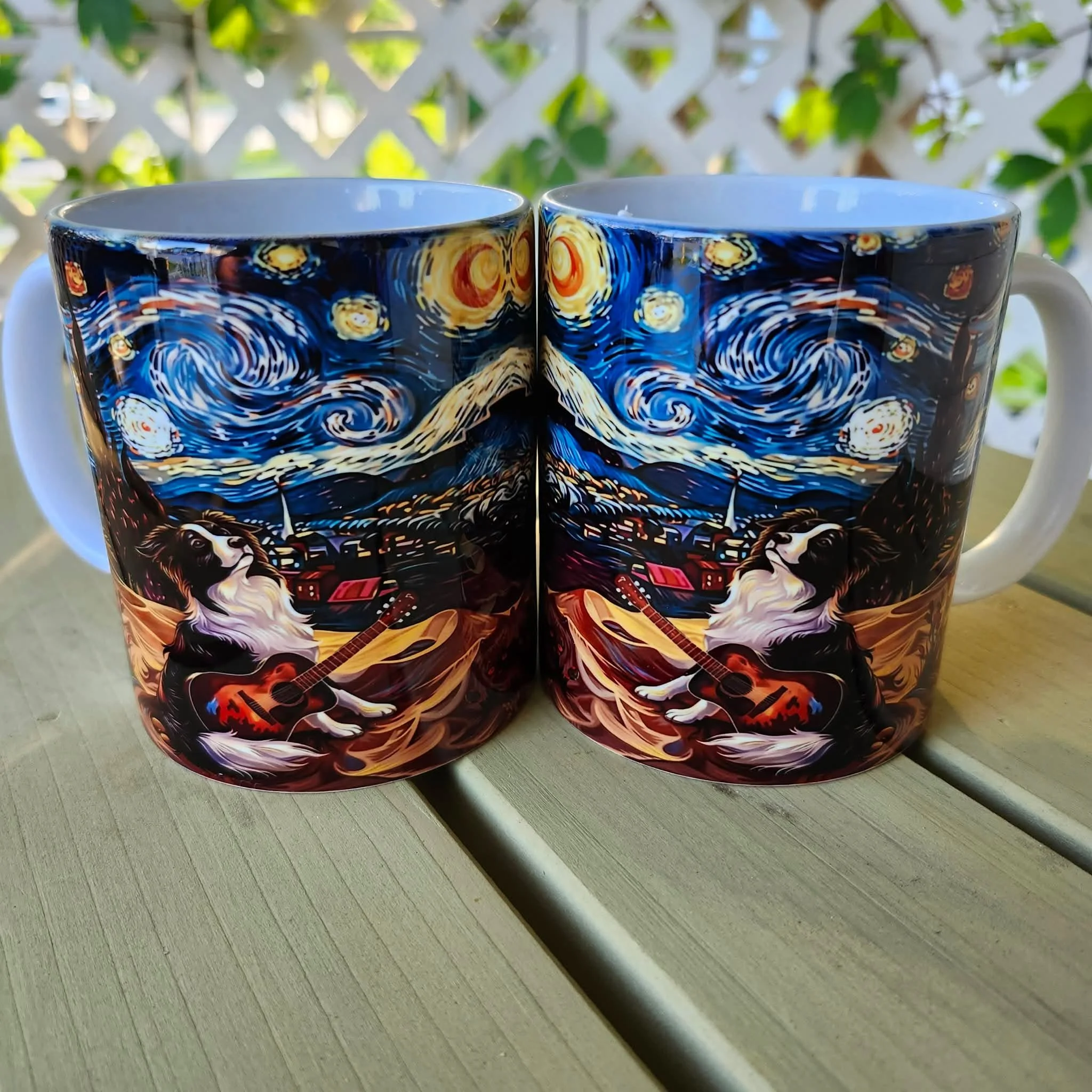 11oz Van Gogh Pup Ceramic Mug