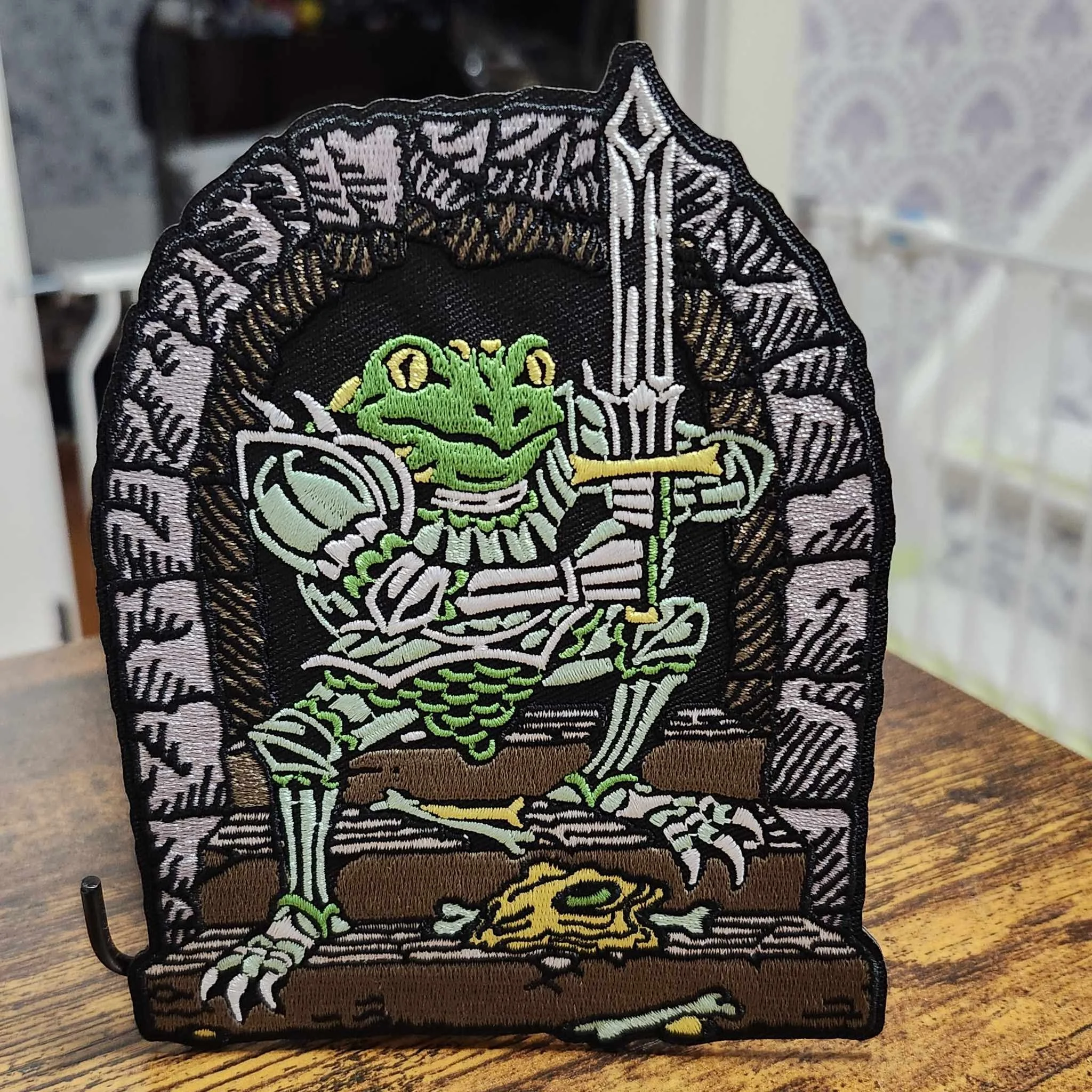 Sir Ribbit, Iron On Patch