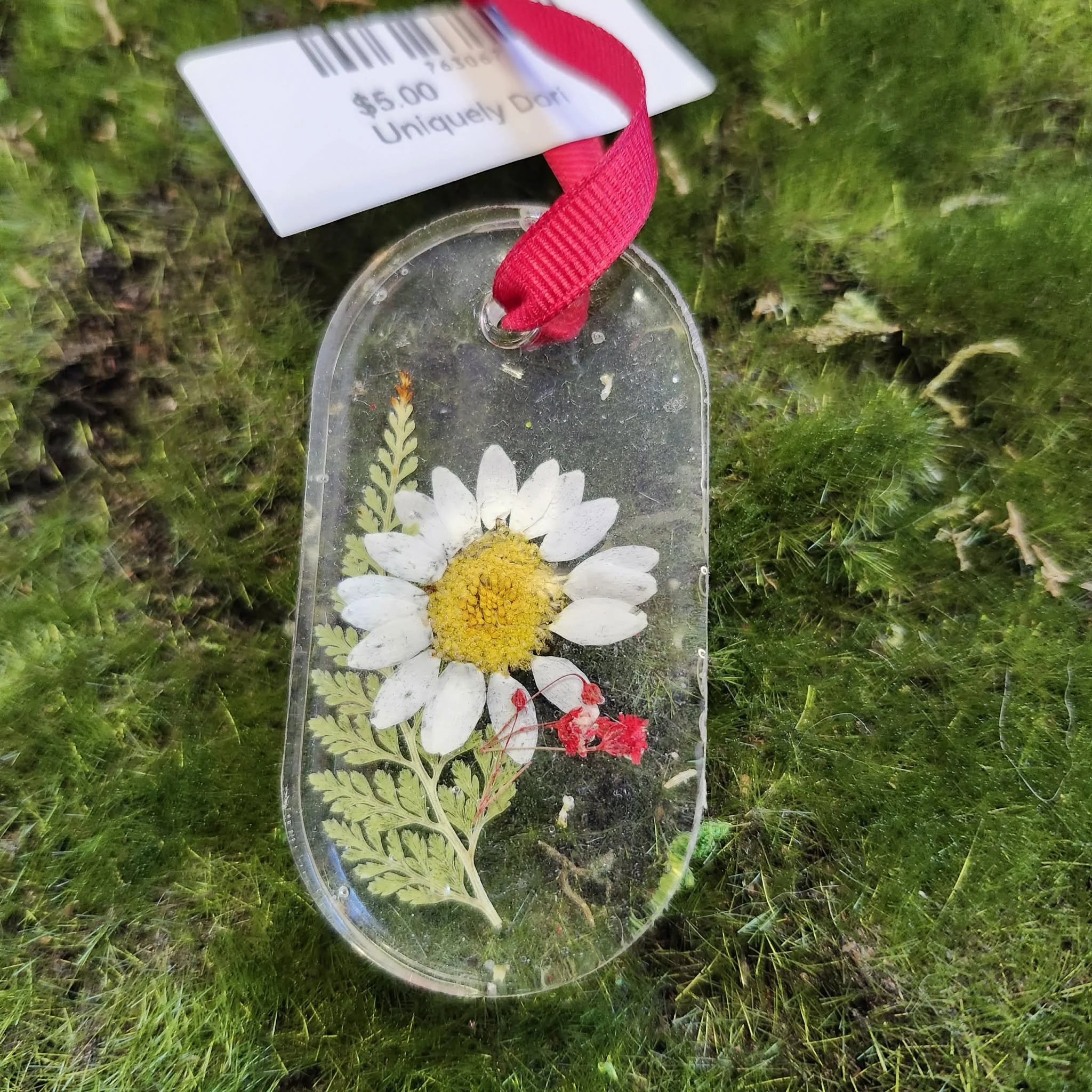 Pressed Flower Ornament by Uniquely Dori