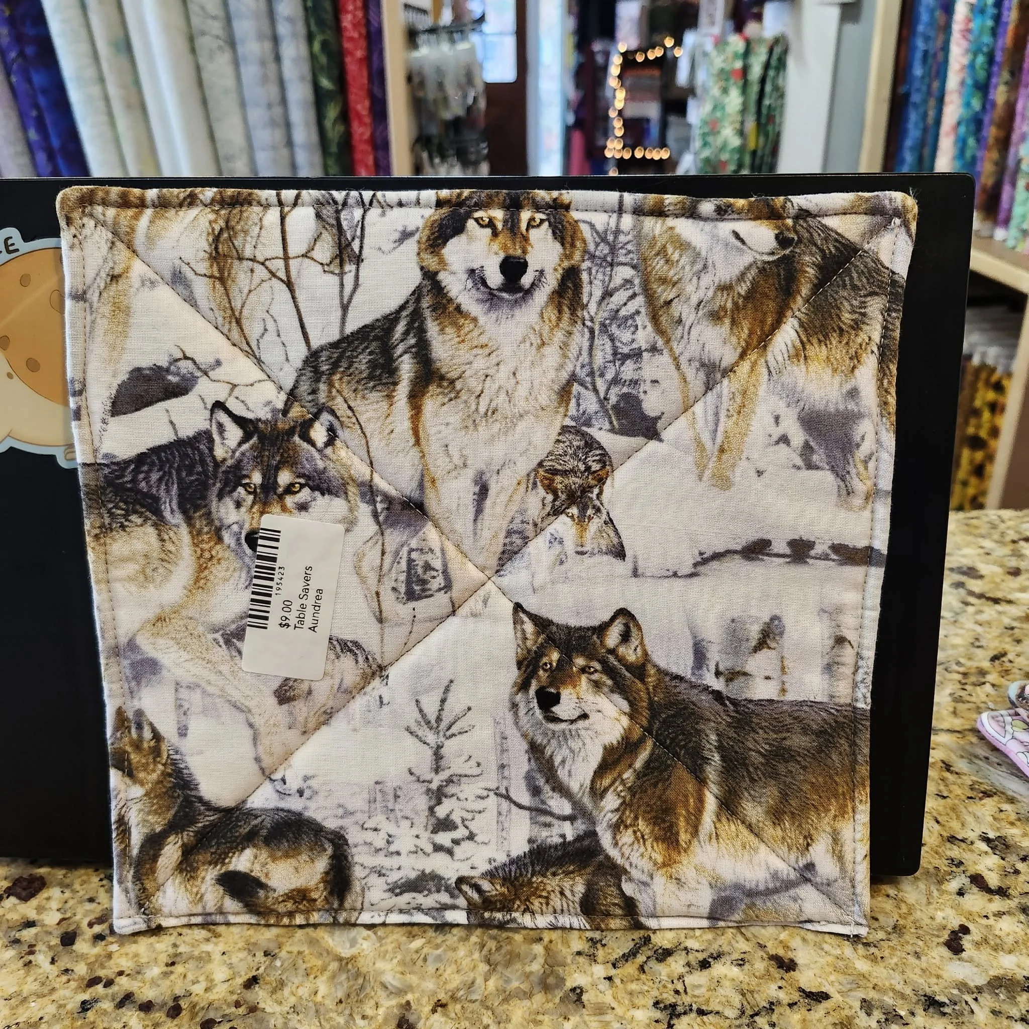 Wolf Hot Pad / Table Saver by Aundrea