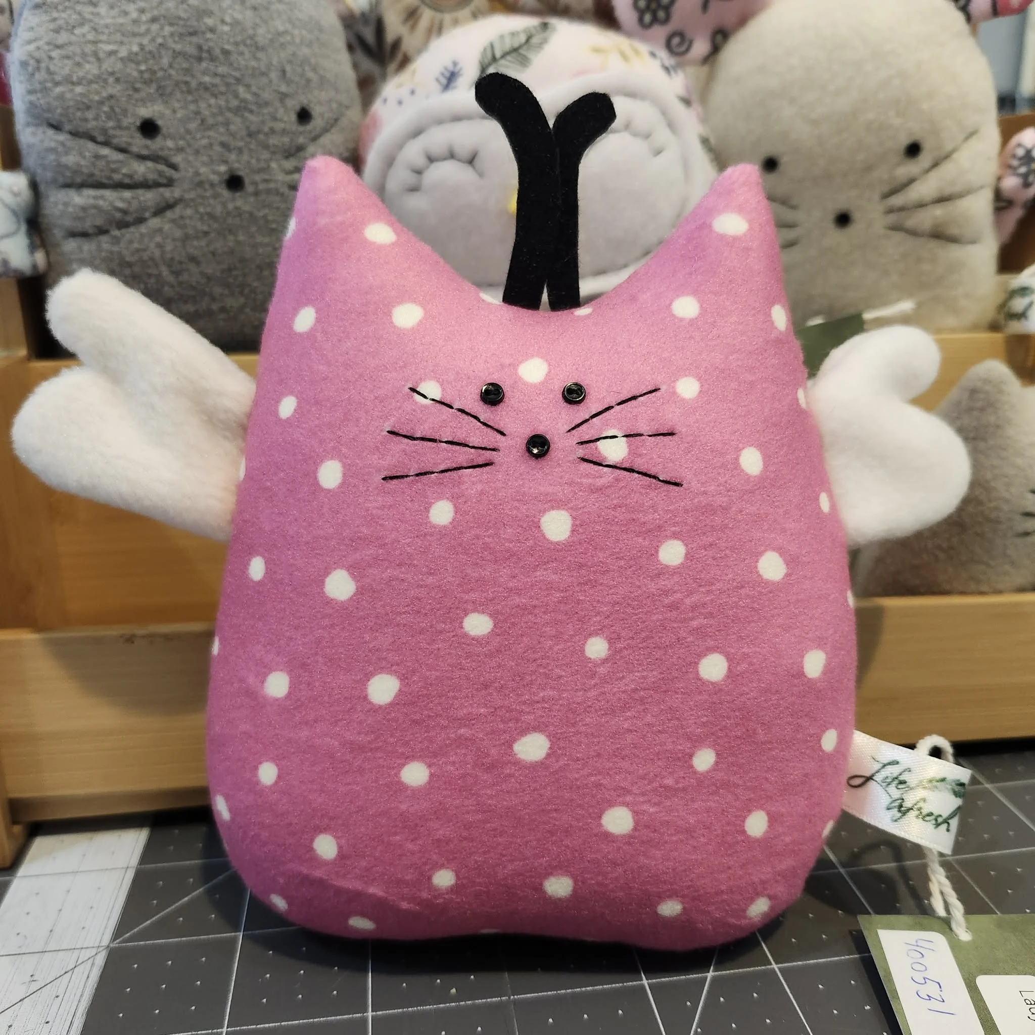 Lady Bug Cat Plushie by Life Afresh