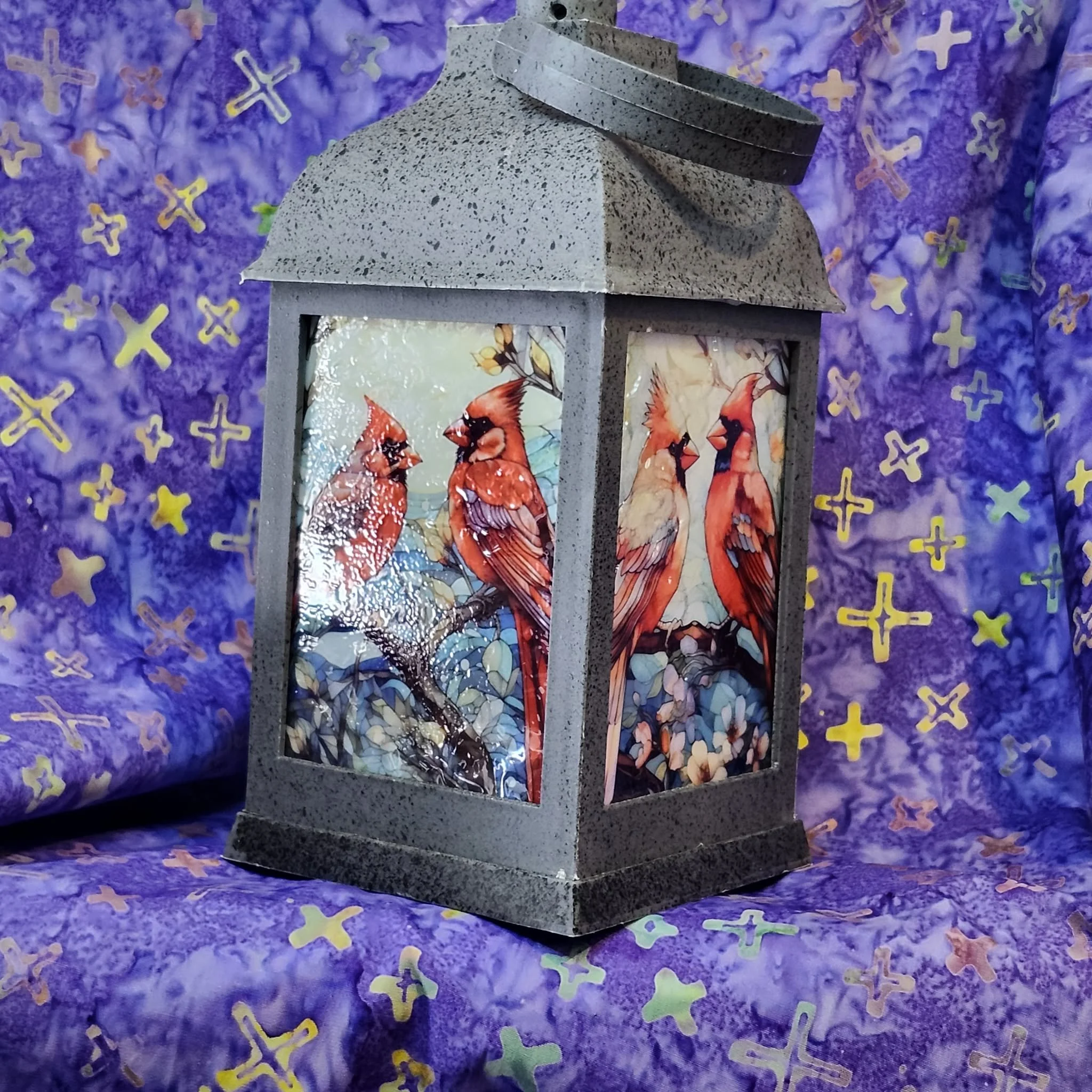 Cardinal Lantern by D. Dawes Designs
