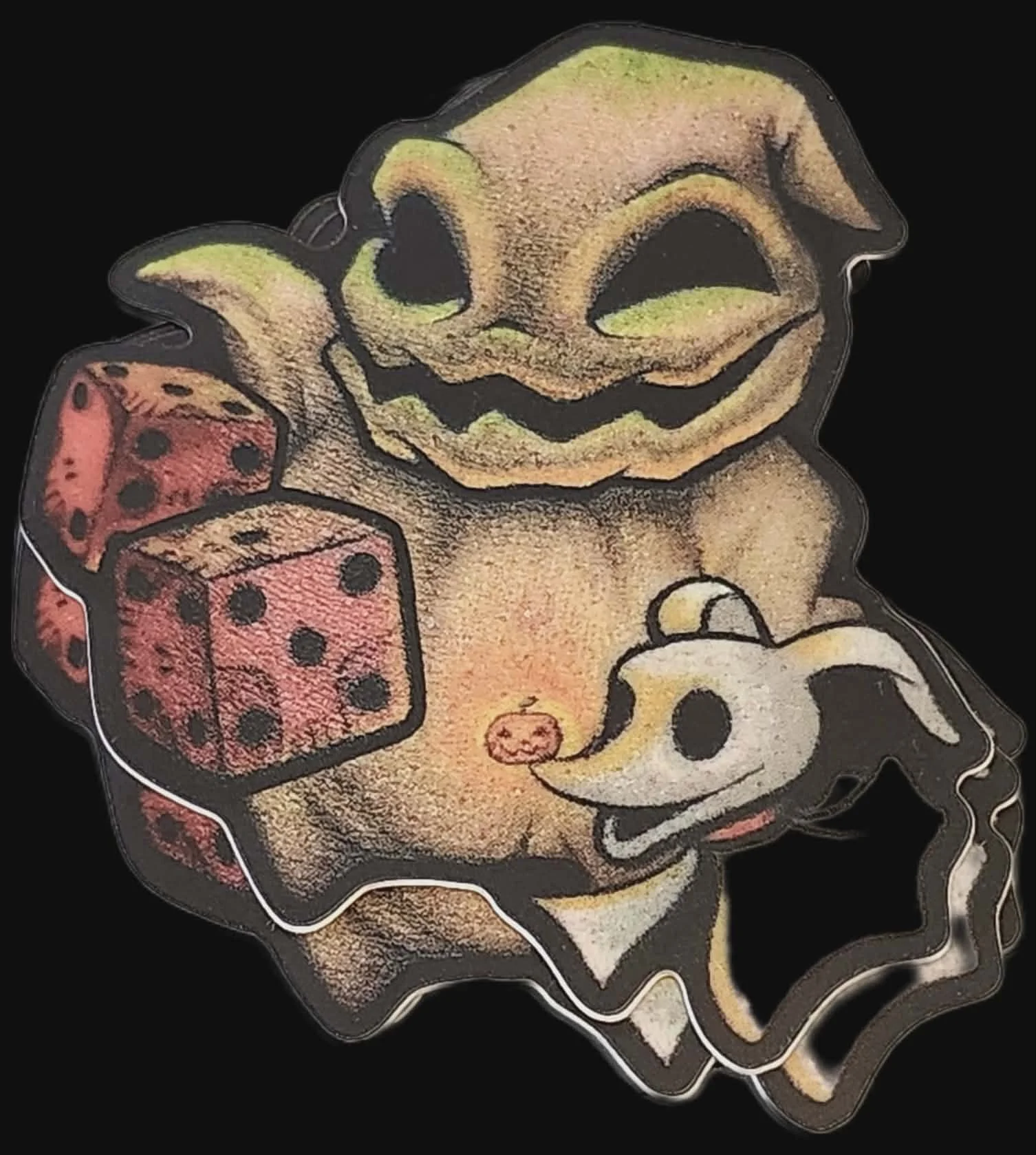 Halloween Stickers, Tattooed Mannequin