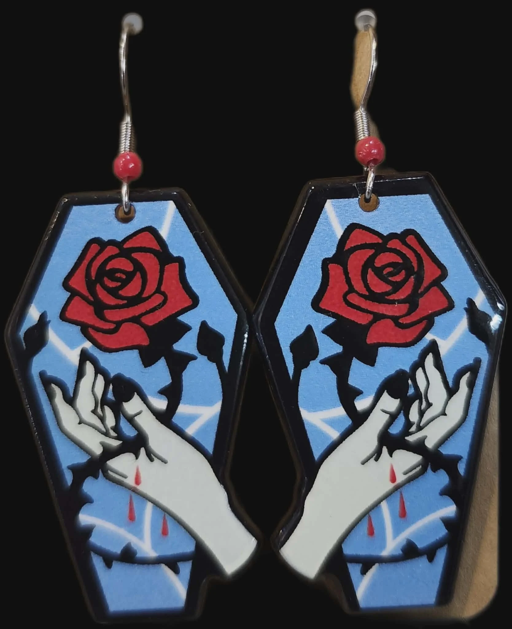 Casket Earrings by Sarah C