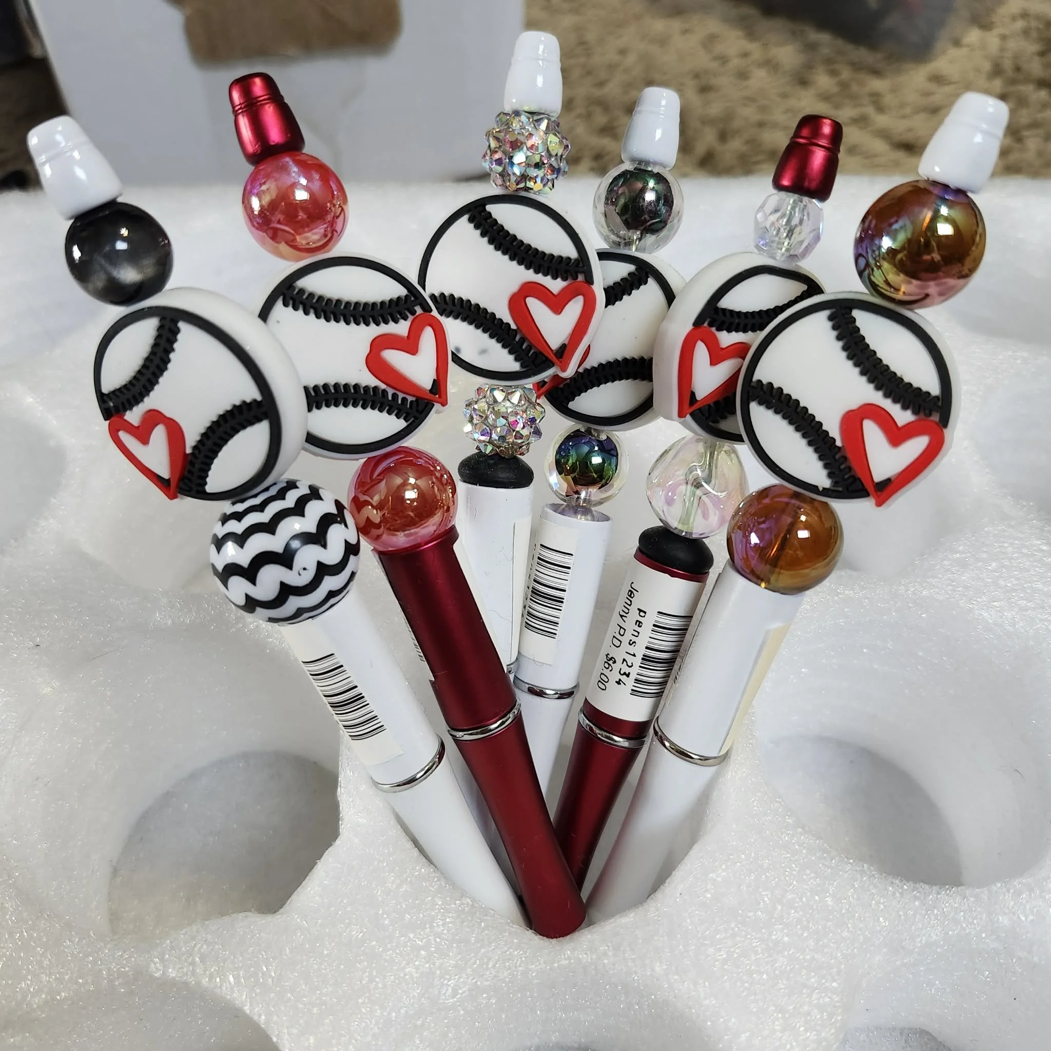 Baseball Themed Pens by Jenny