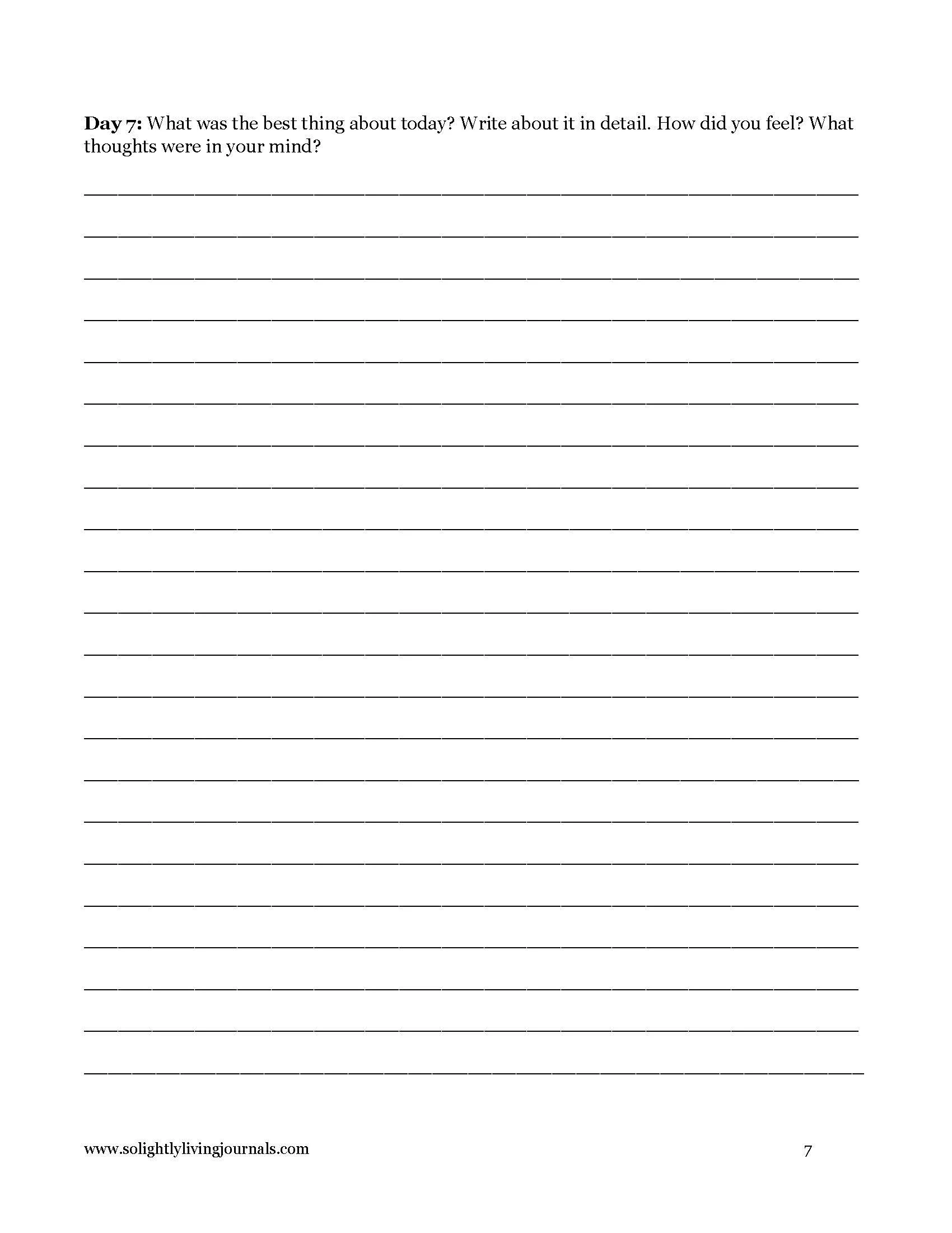 Free Printable Guided Journal Pages For Anxiety
