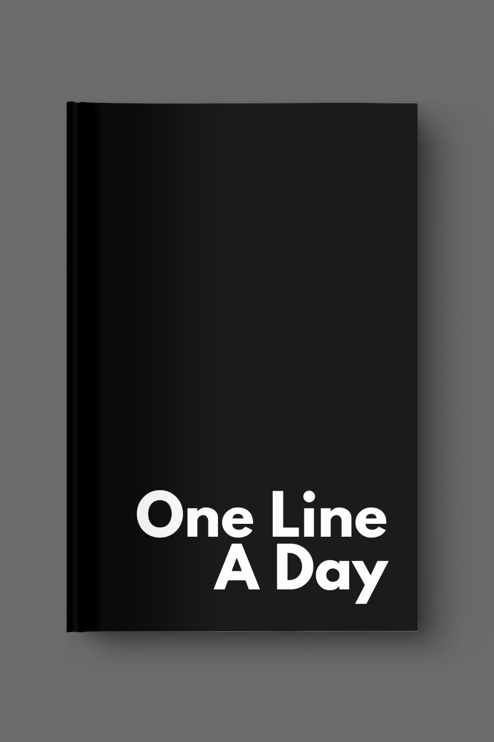 One Line A Day Modern Black &amp; White Journal