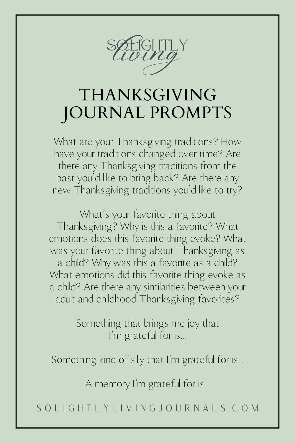 Thanksgiving Journal Prompts For Reflecting On The Holiday