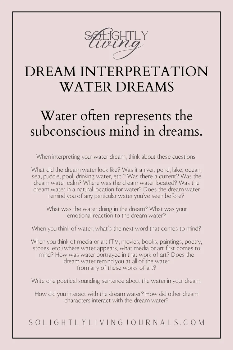 What Does A Water Dream Mean? Water Dream Interpretations & Tips for Interpreting Your Water Dream