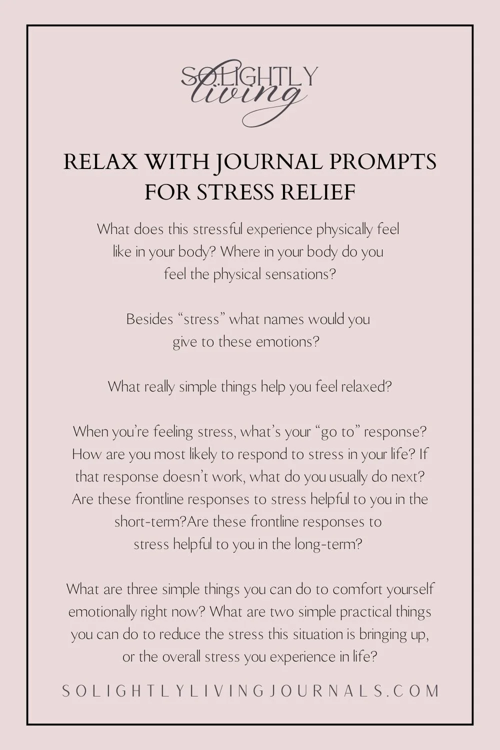 50 Journal Prompts For Stress Relief – MOFAF