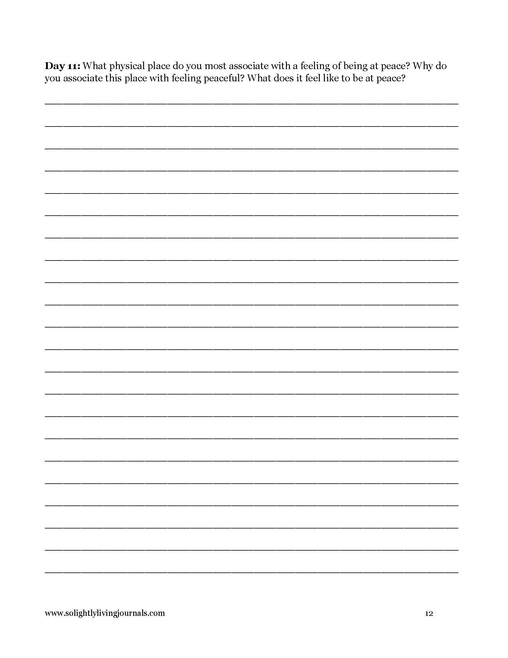 Free printable journal pages for self reflection page 12.