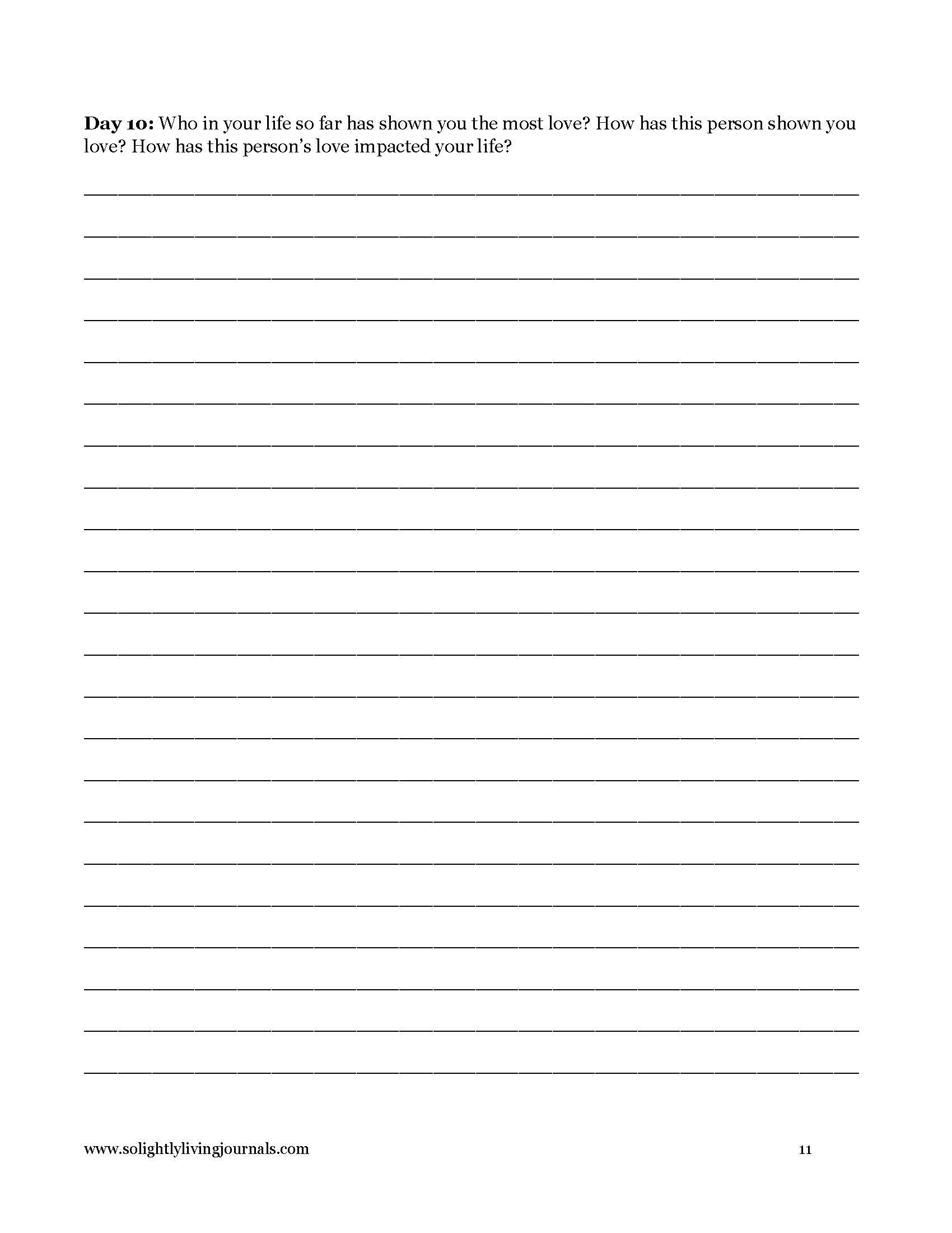 Free printable journal pages for self reflection page 11.