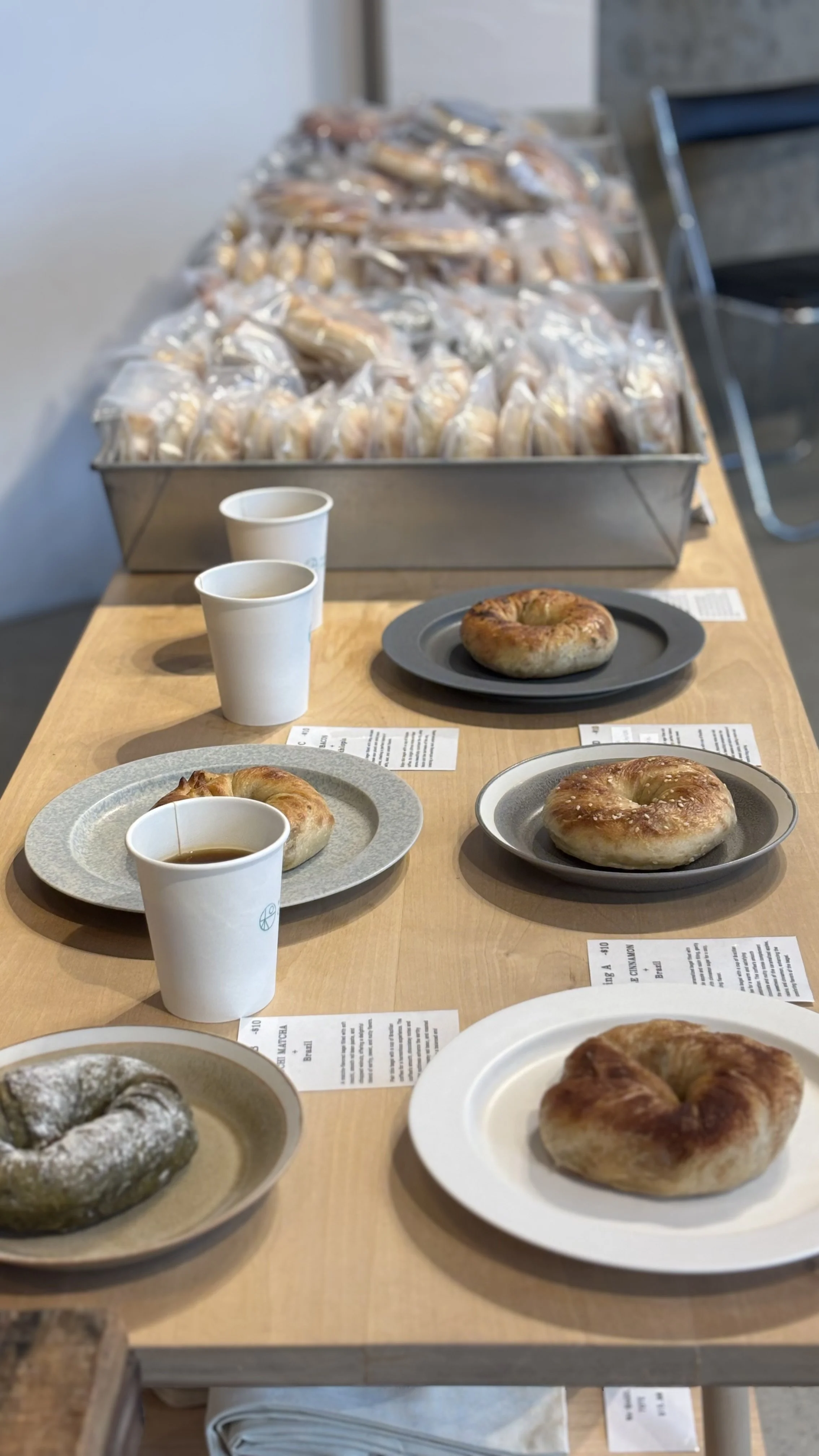 Revealing the Full Coffee & Bagel Pairing Menu!