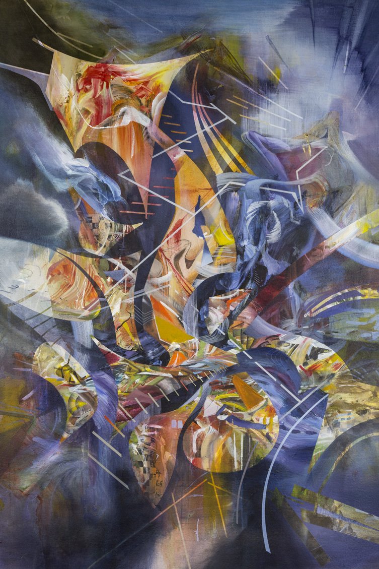 Monument, acrylic on canvas, 32 x 48”