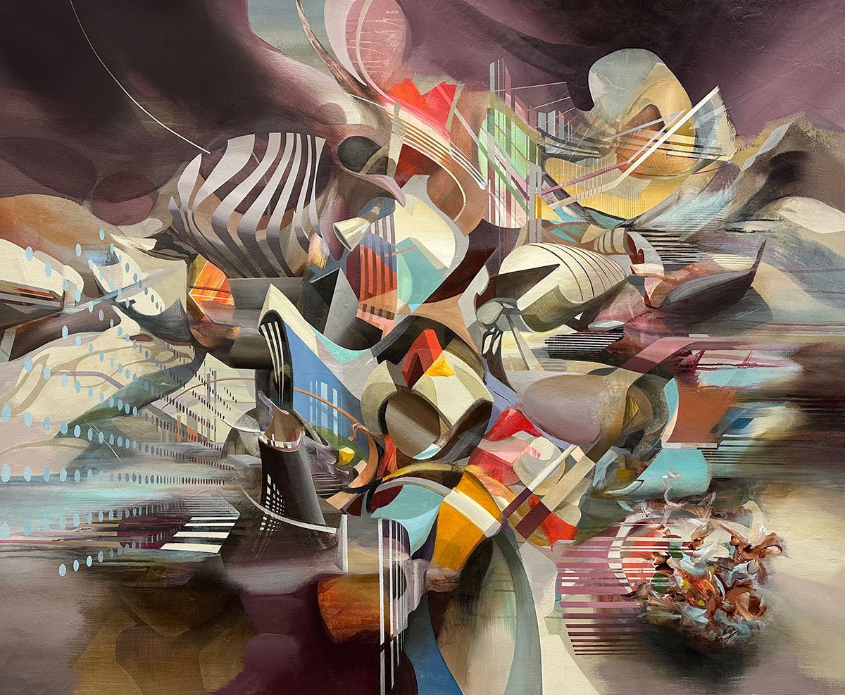 Dodging The Inevitable 2.0, 2017-20122,
acrylic on canvas