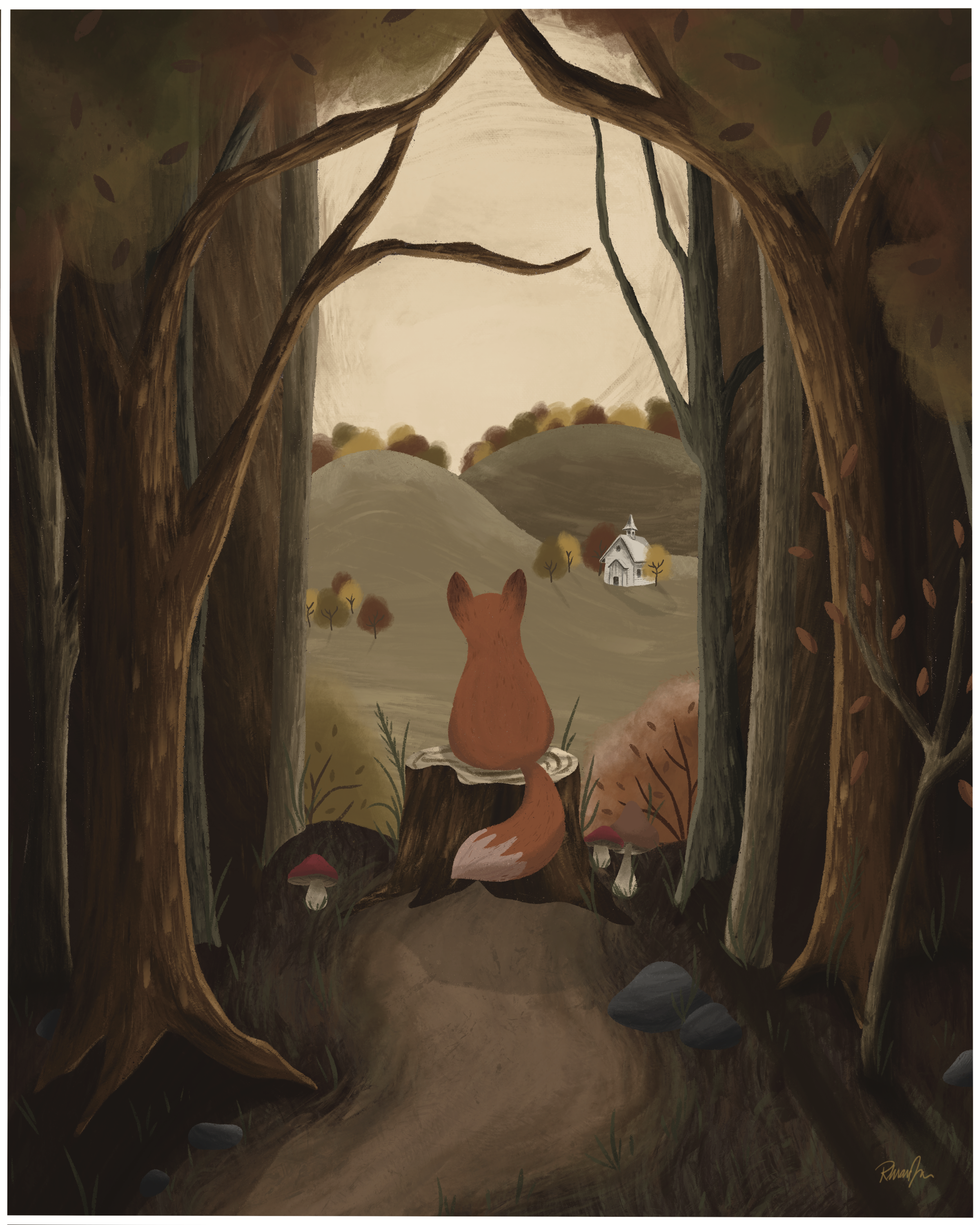 "Copper" - 8x10" Giclée Illustration Print