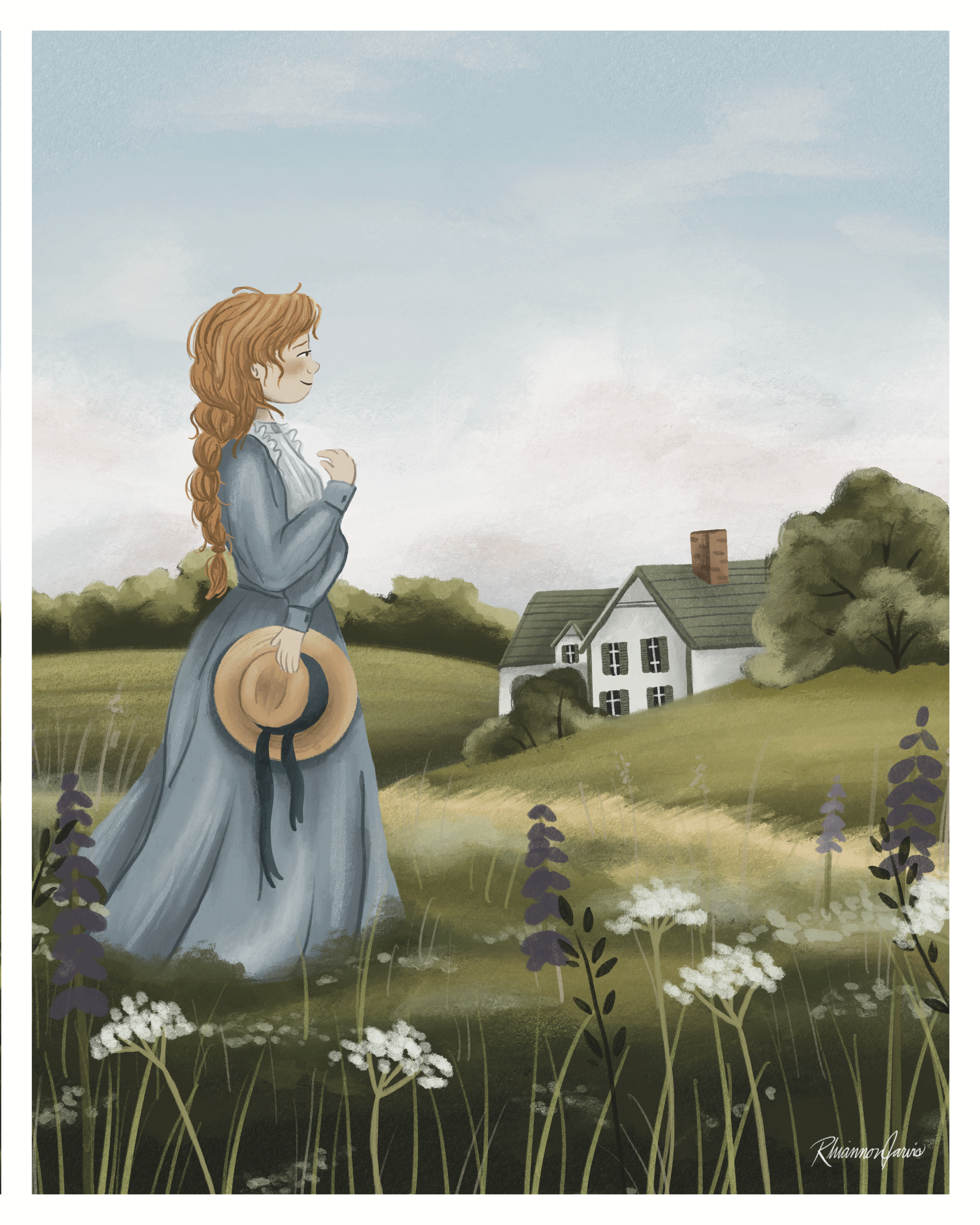 "Green Gables" - 8x10" Giclée Illustration Print