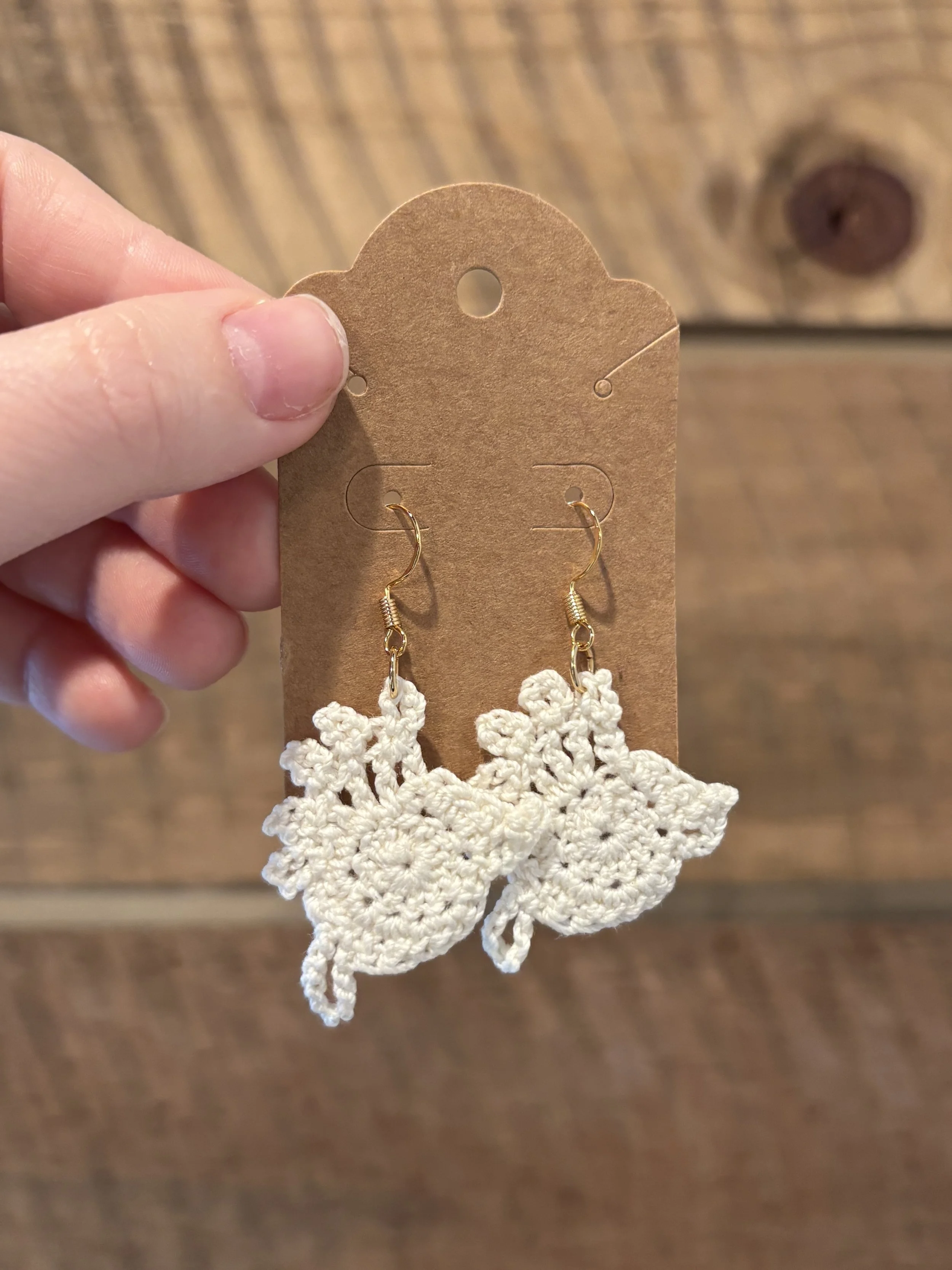 Crochet Bird Earrings